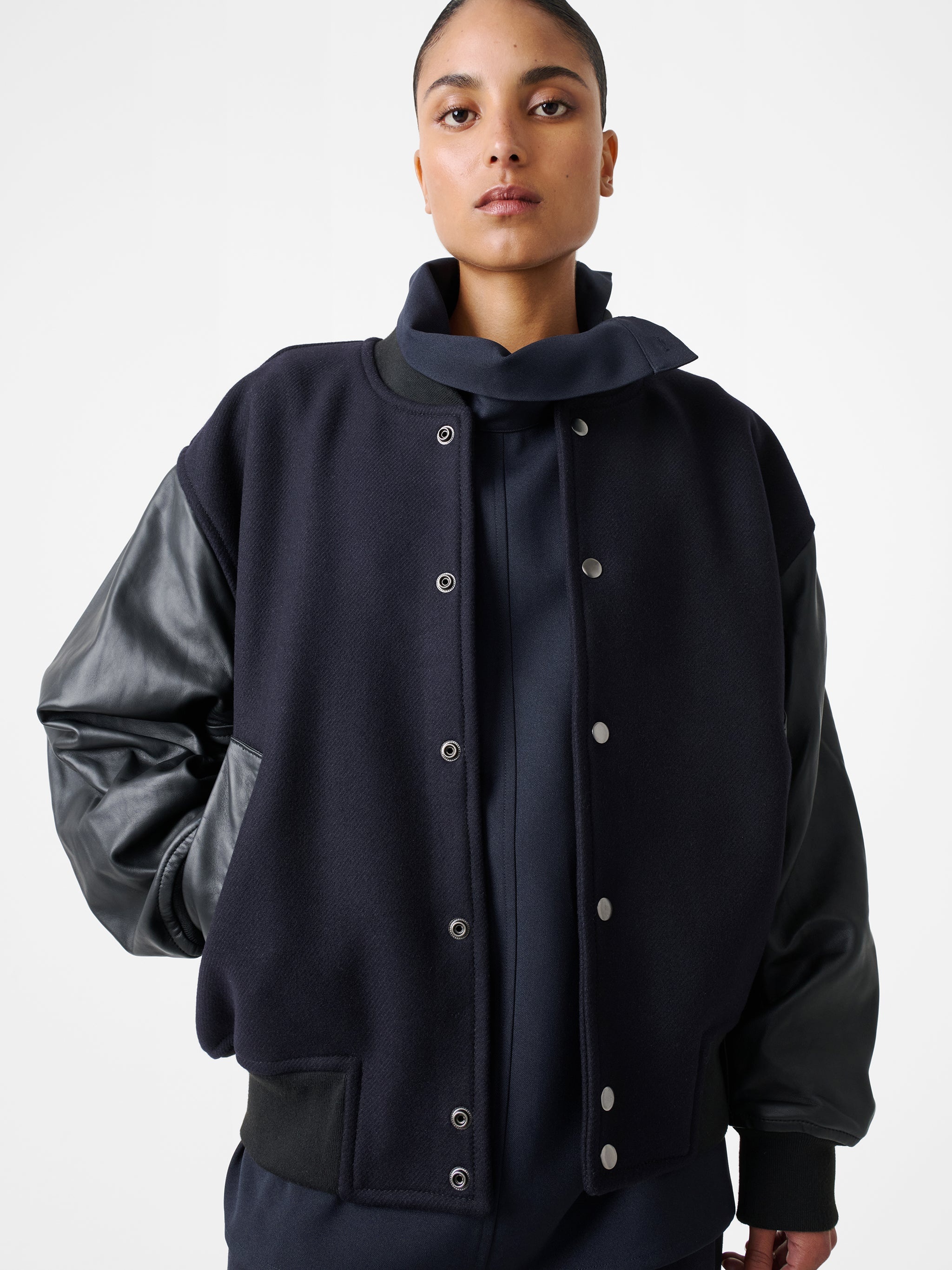 Alph Leather Bomber Jacket - 11