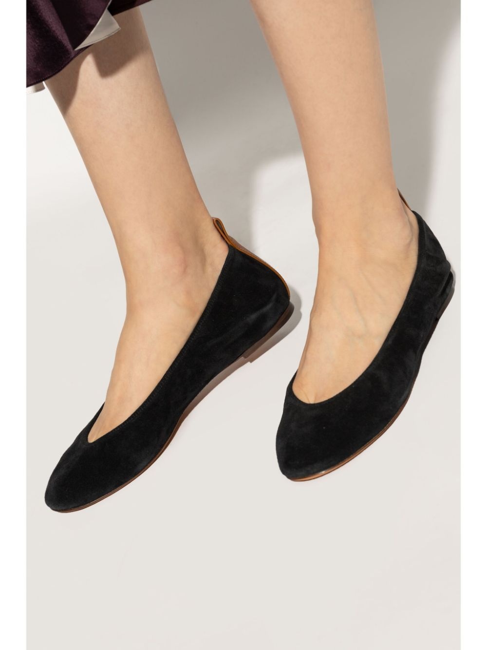 leather ballerina shoes - 2