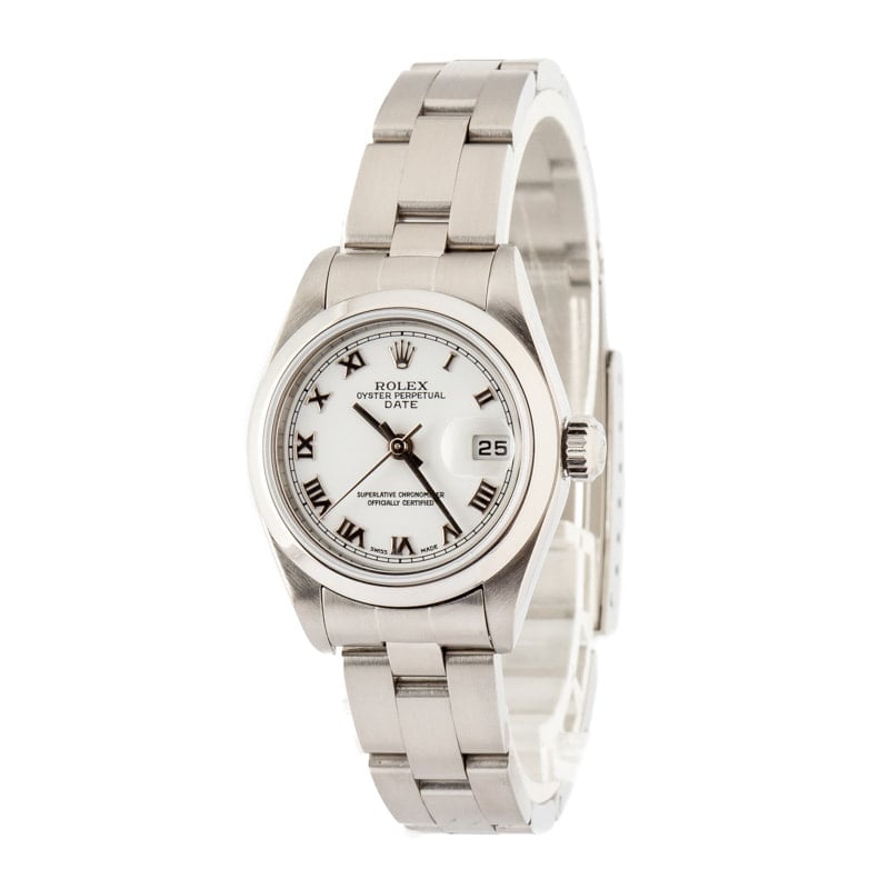 Rolex Date 79160 White Roman Dial - 2