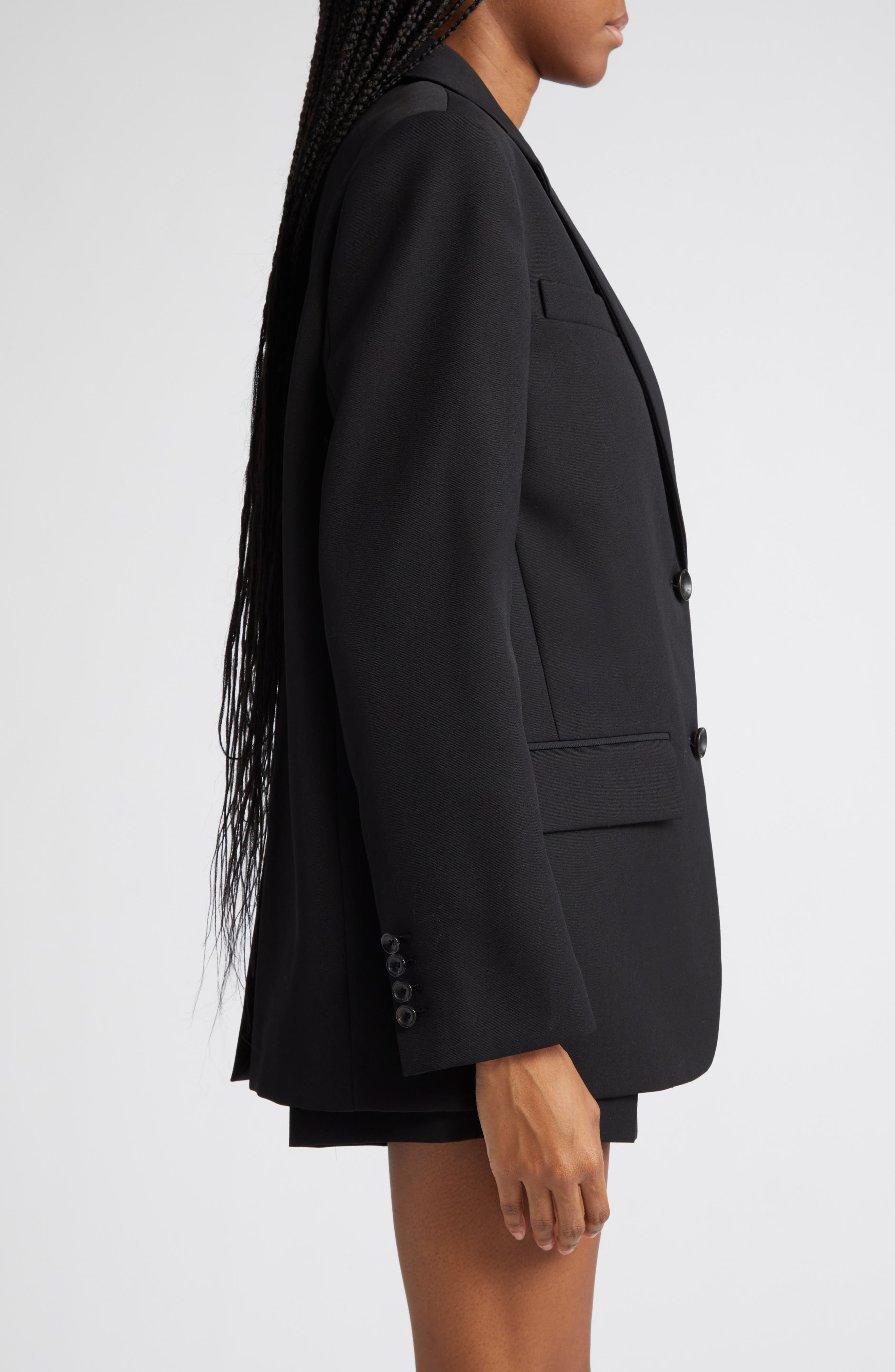 Boxy Wool Blazer - 3
