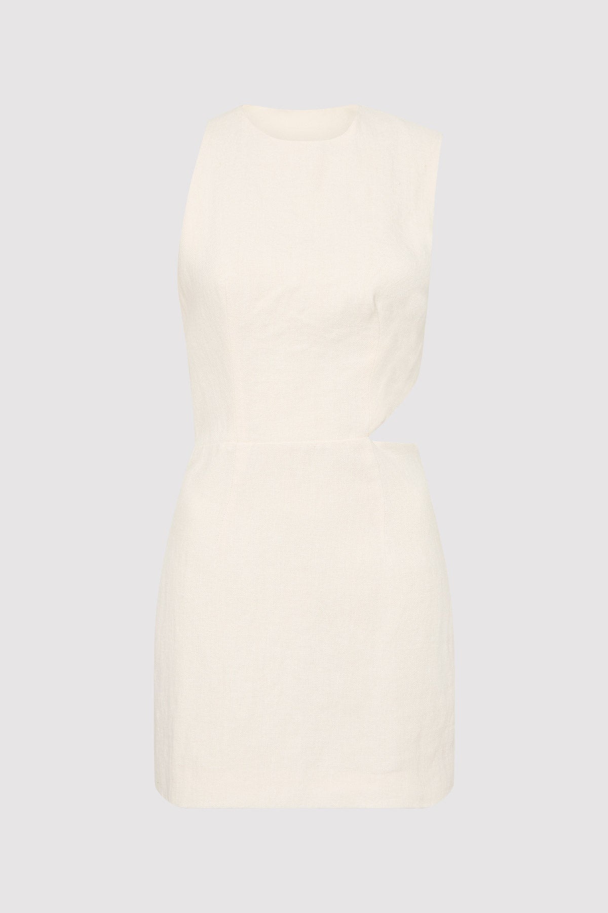 Deconstructed Mini Dress - Ivory - 5