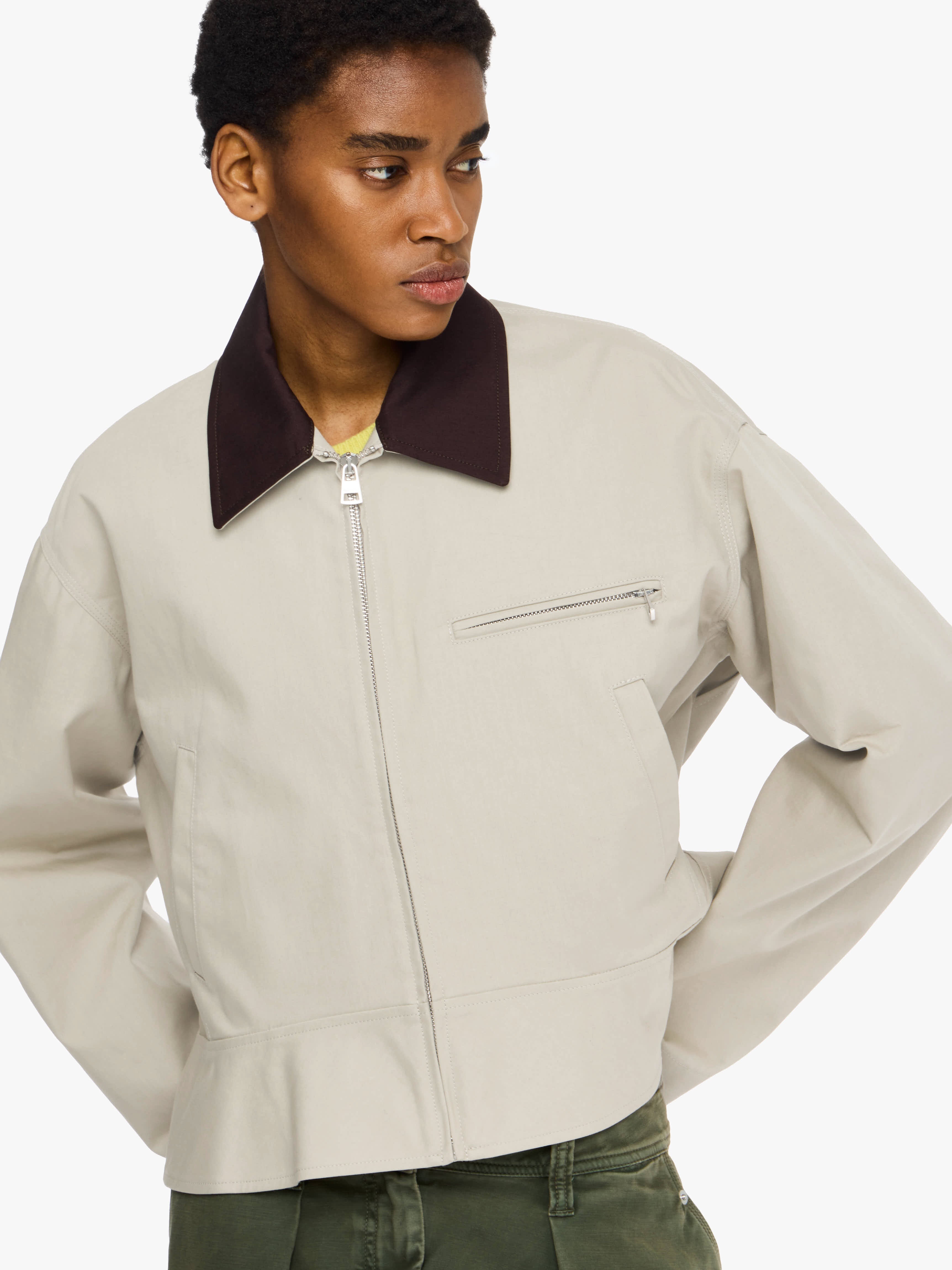 CURVED HEM WORKWEAR JACKET - 4