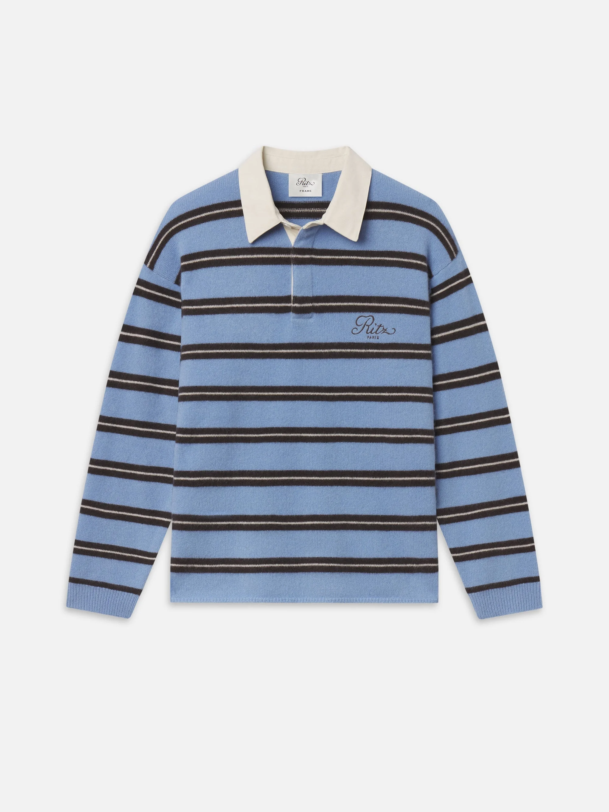 The Ritz Brushed Cashmere Rugby Sweater - 1