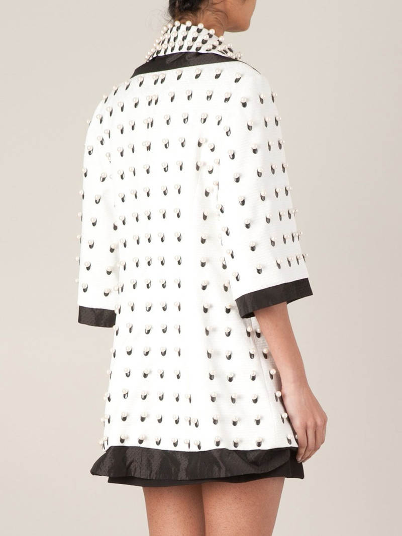 pearls embellished coat 4