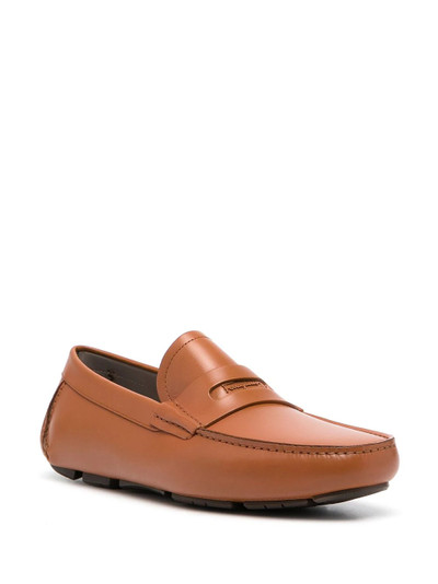 Salvatore Ferragamo round-toe leather loafers outlook