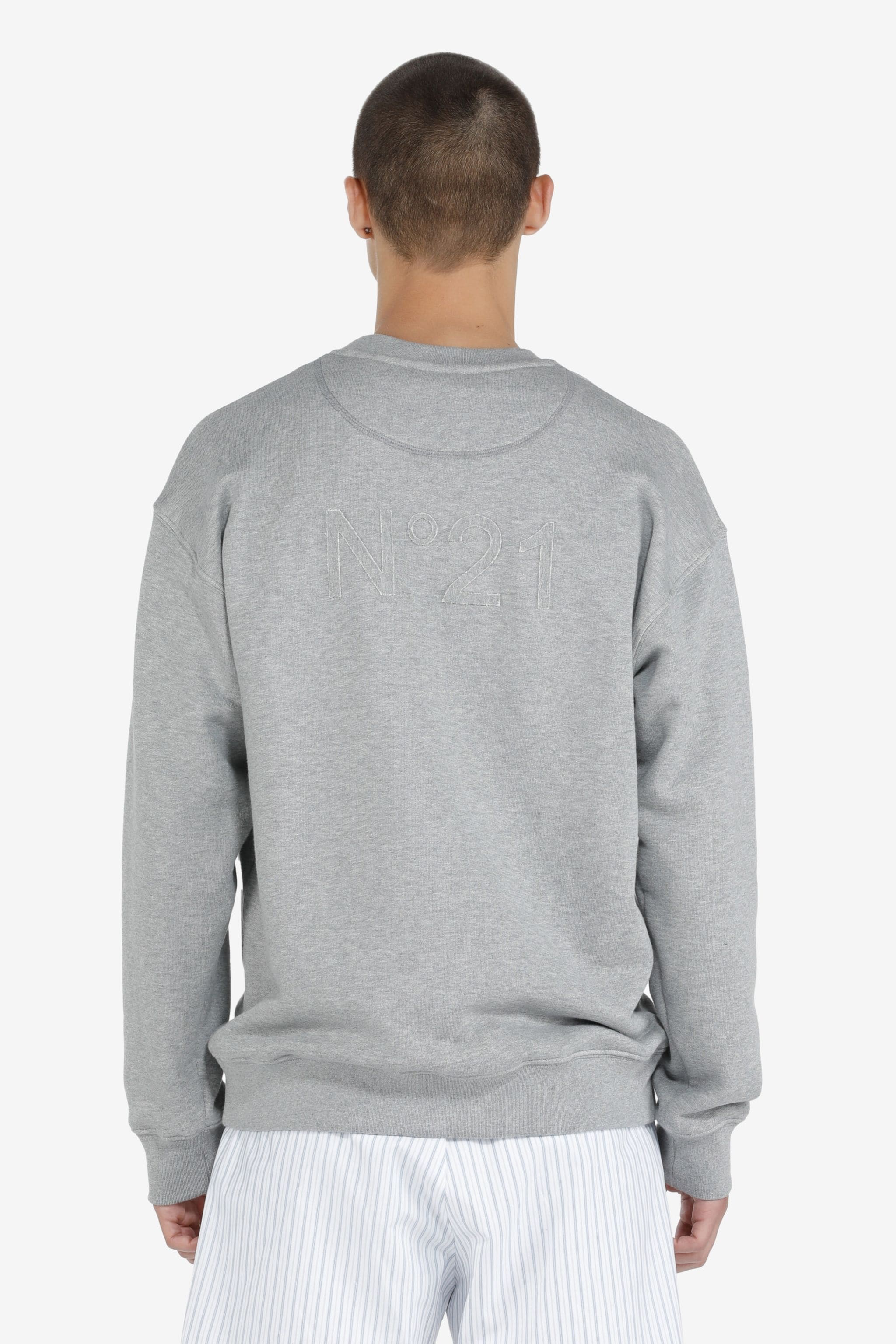 LOGO-APPLIQUÉ COTTON SWEATSHIRT - 2