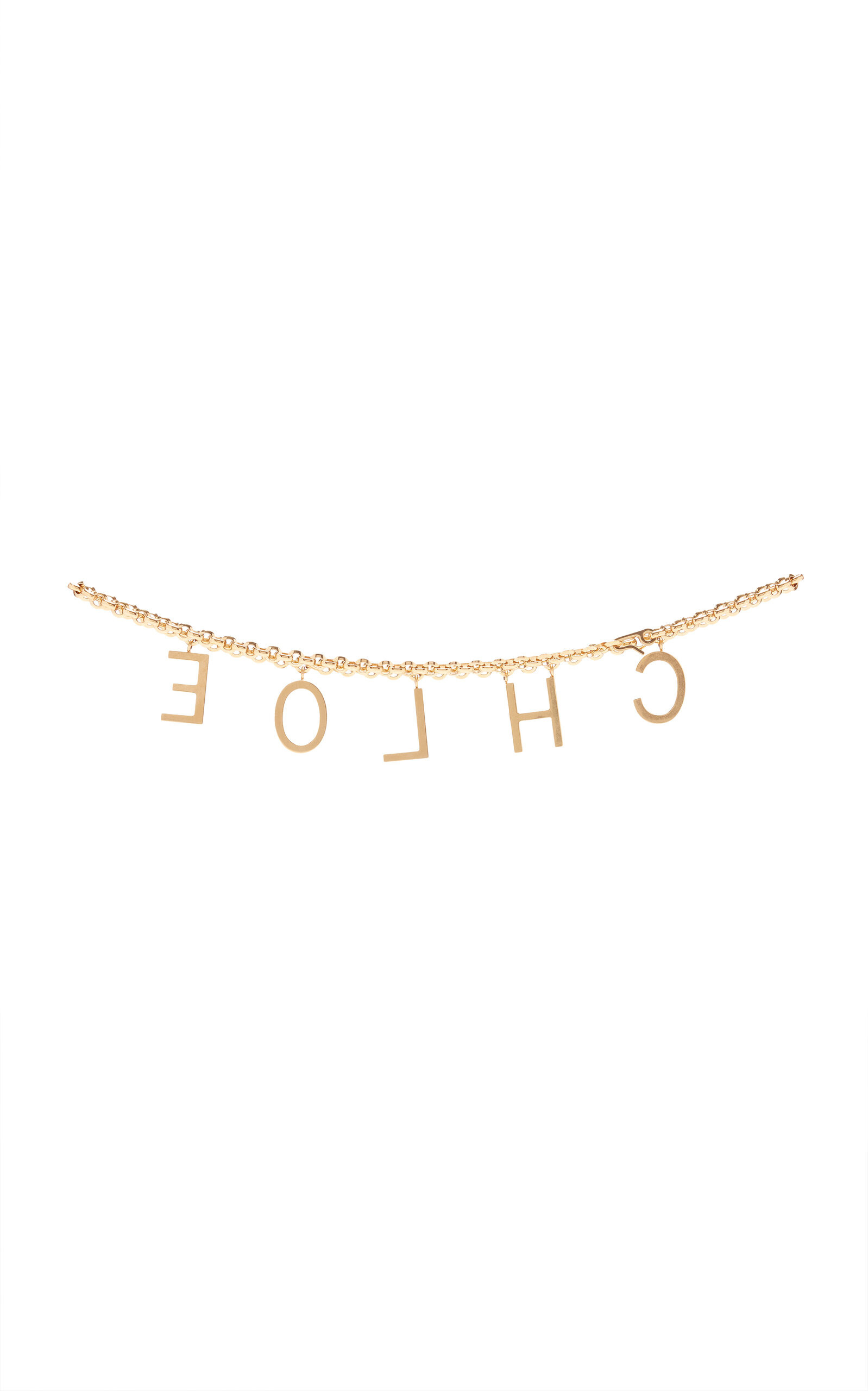 Letters Gold-Tone Chain Belt gold - 3