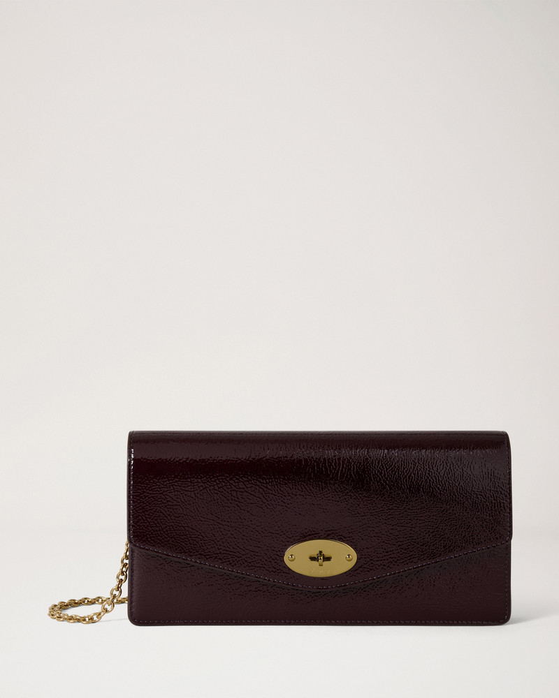 Darley Clutch Deep Aubergine Patent 1