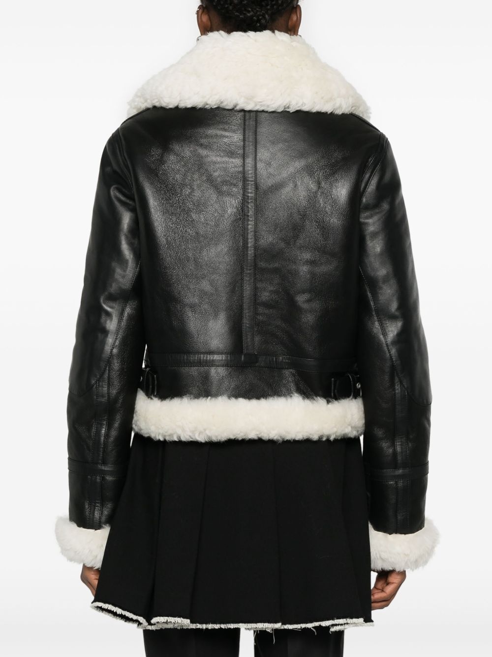 shearling-trim jacket - 4