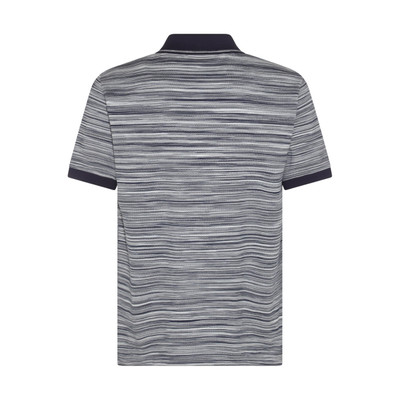 Missoni grey cotton polo shirt outlook