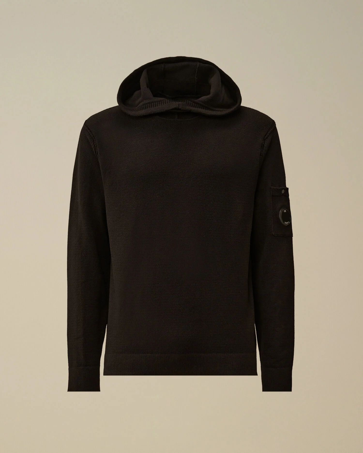 Soft Cotton Stretch Hooded Sweater - 1