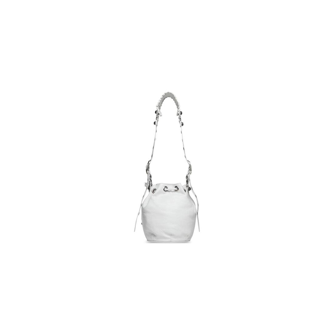 Women's Le Cagole Xs Bucket Bag  in Off White - 5