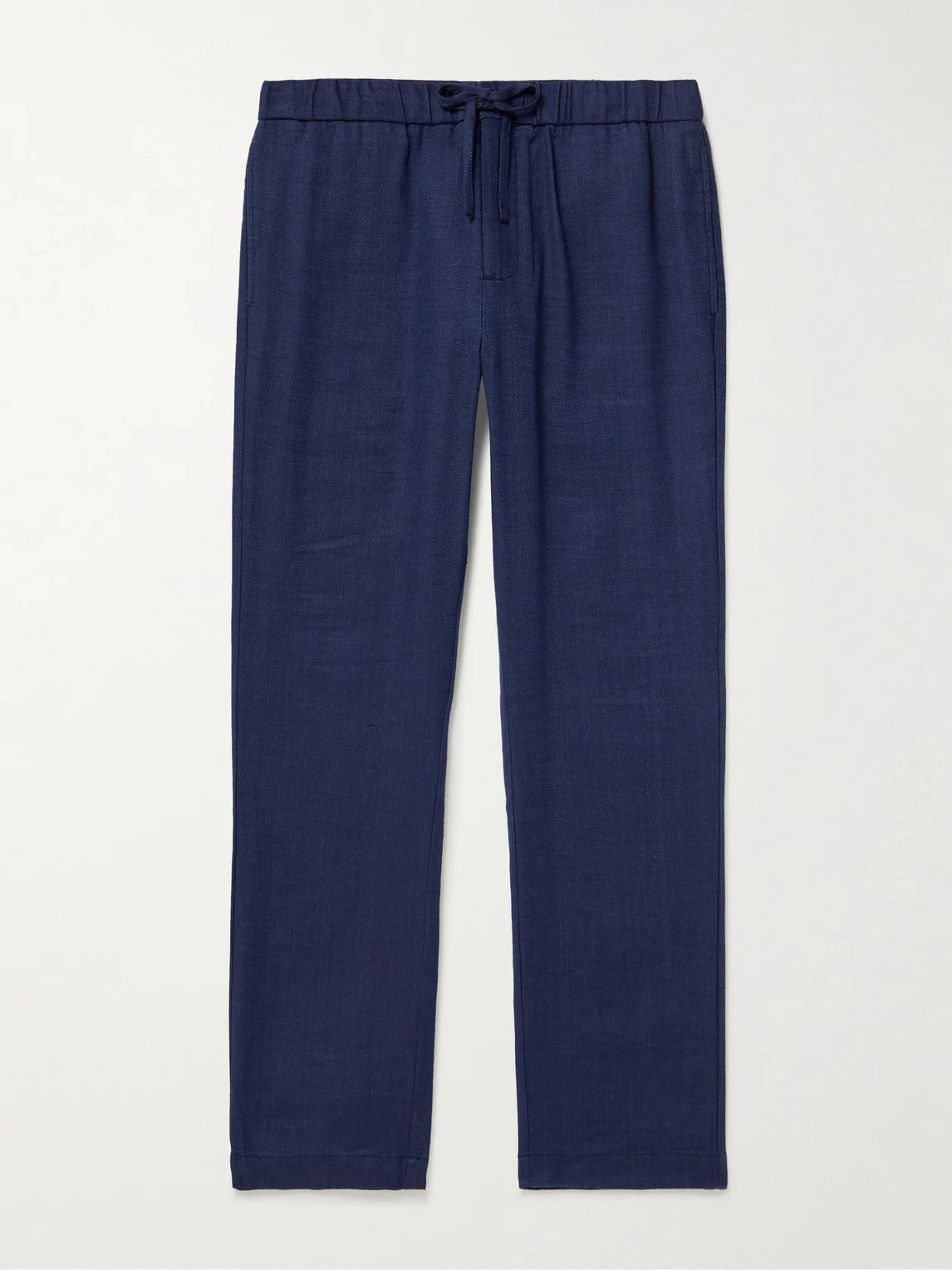 Oscar Straight-Leg Linen and Cotton-Blend Drawstring Trousers - 1