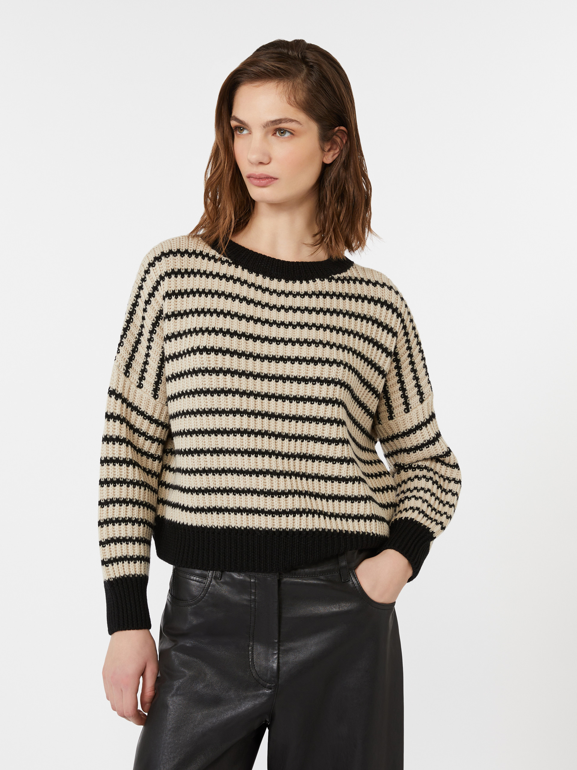 EZOR Cropped wool knit jumper - 5
