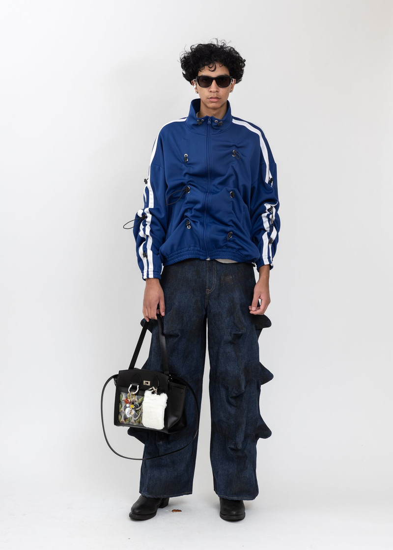 KIDILL Navy Blue Draw Cord Track Top outlook