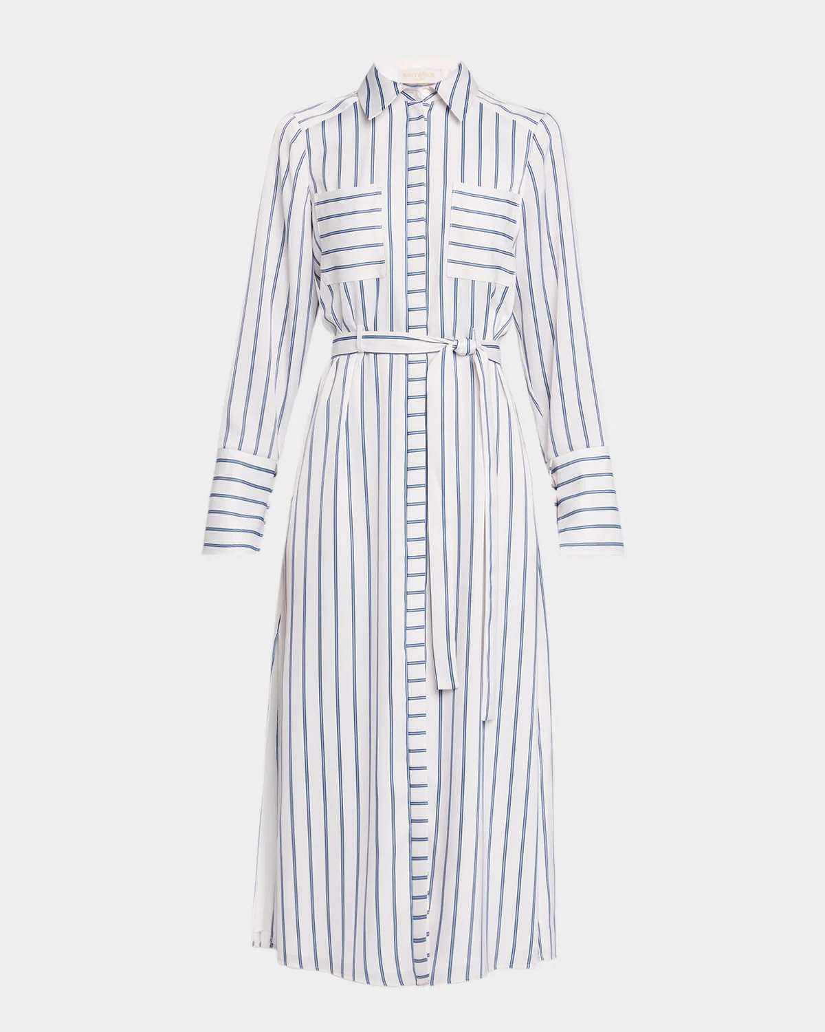 Miriam Striped Midi Shirtdress - 1