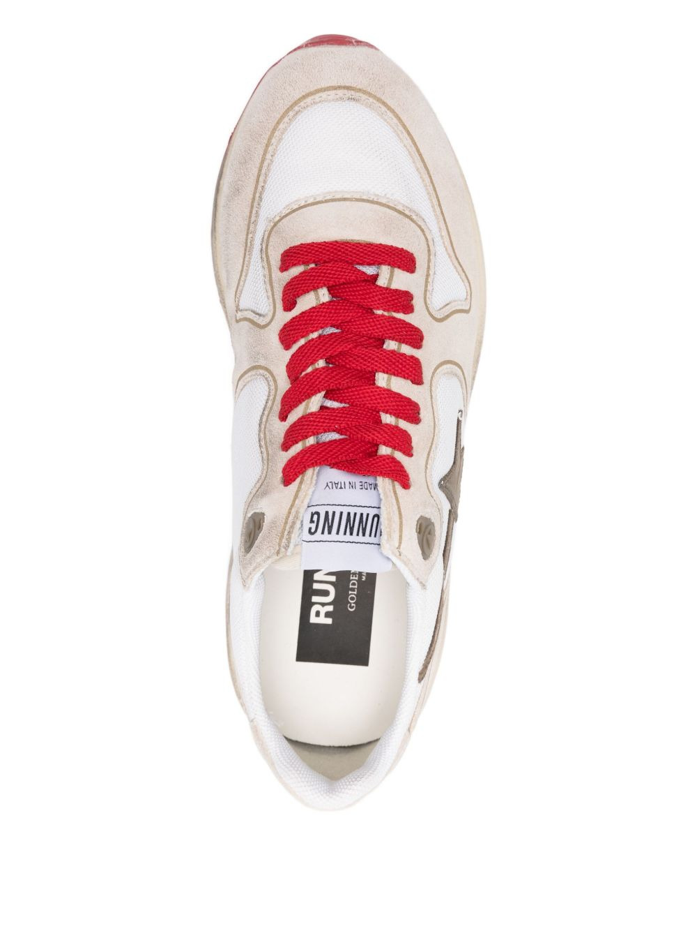 star-detail lace-up sneakers - 4