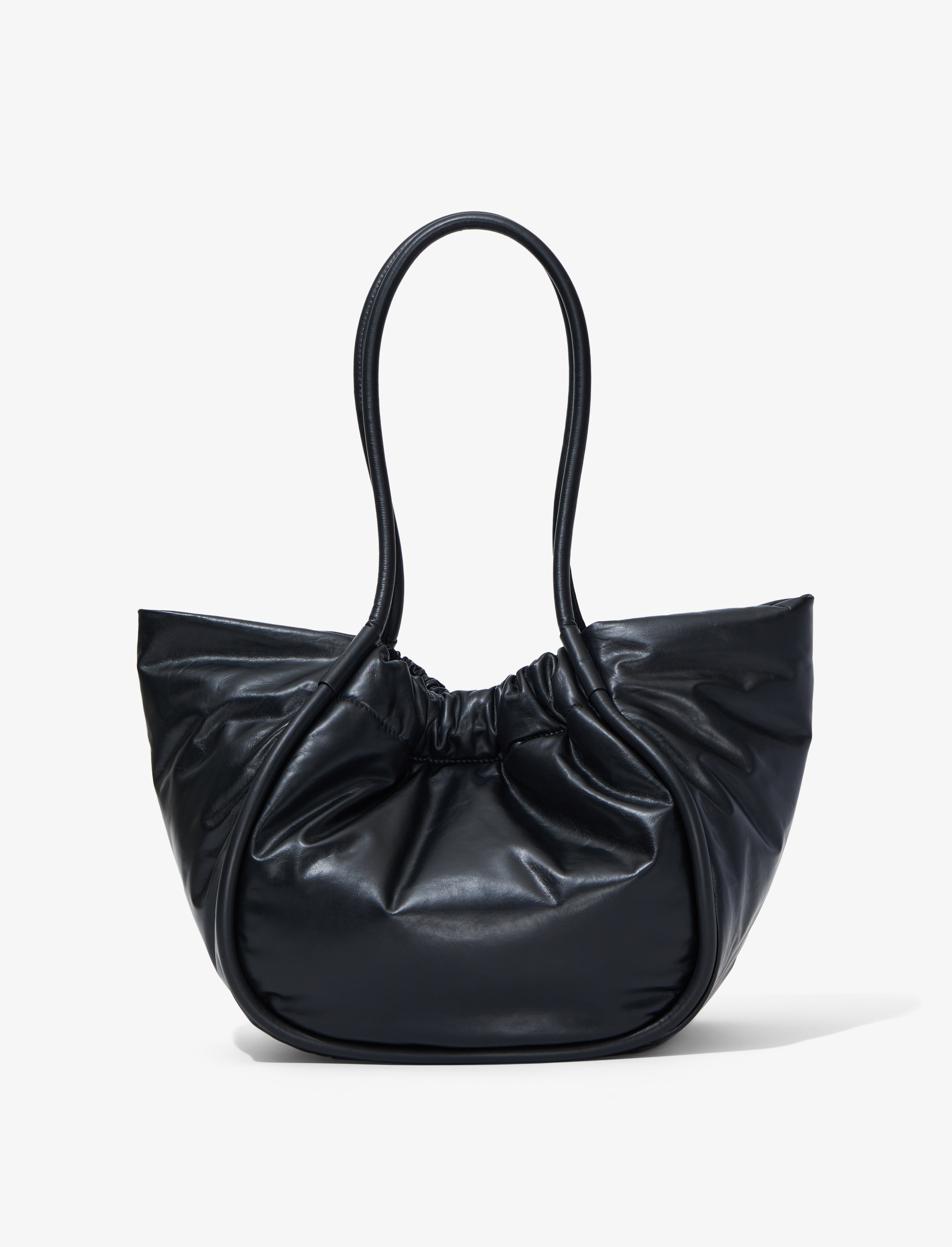 Large Ruched Tote in Puffy Nappa - 4
