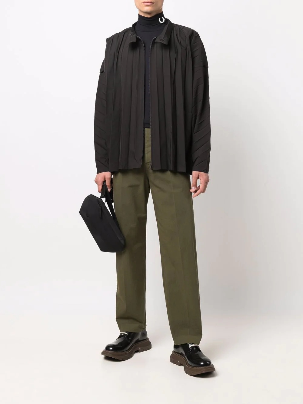 lightweight pleated jacket - 2