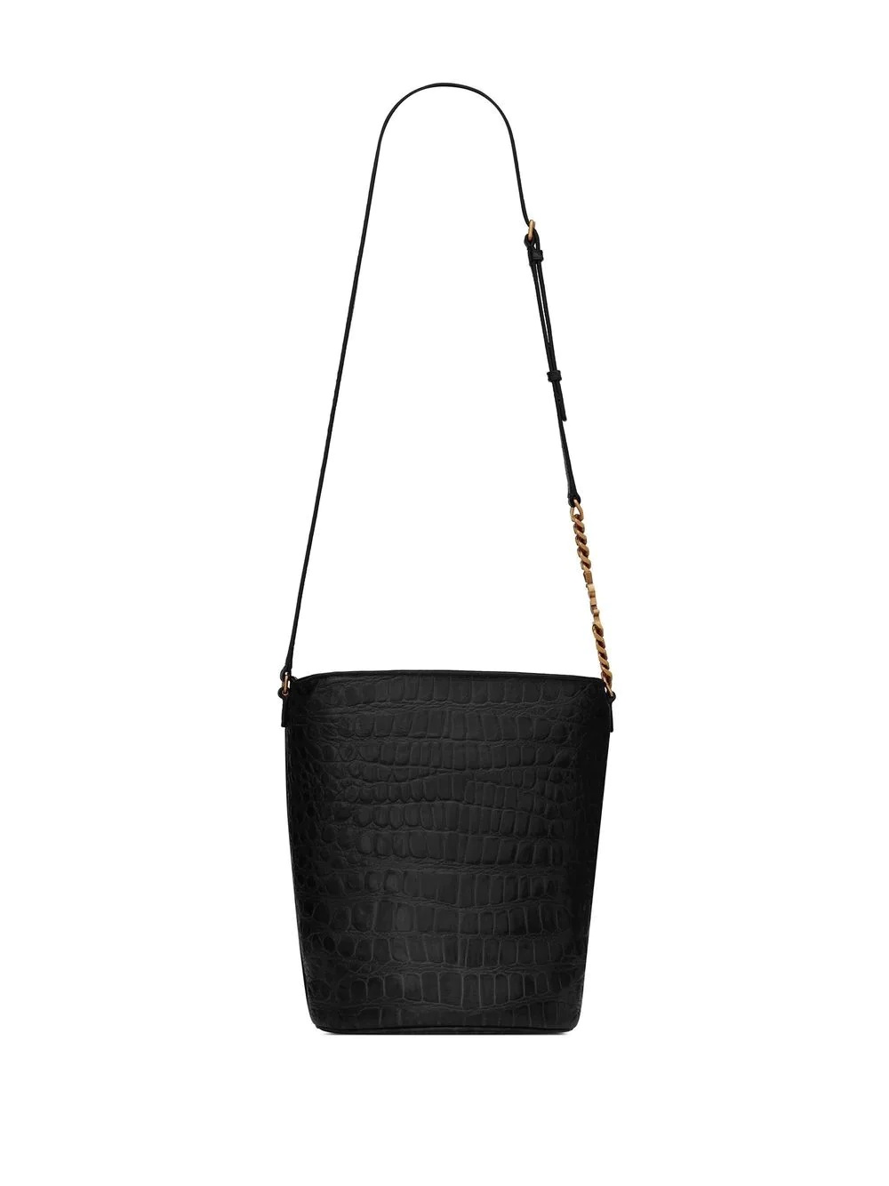 crocodile-effect bucket bag - 2