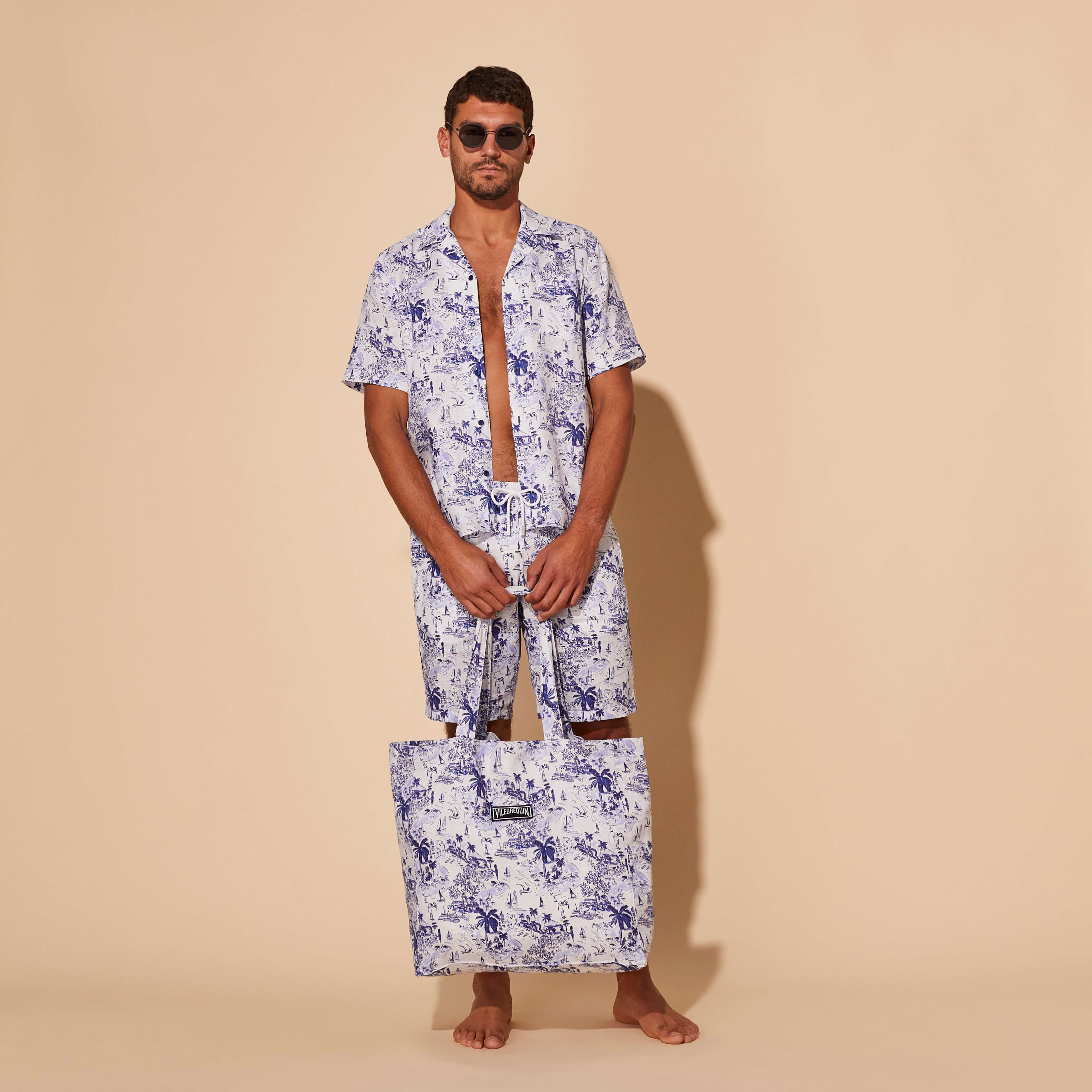 Unisex Linen Beach Bag Riviera 3