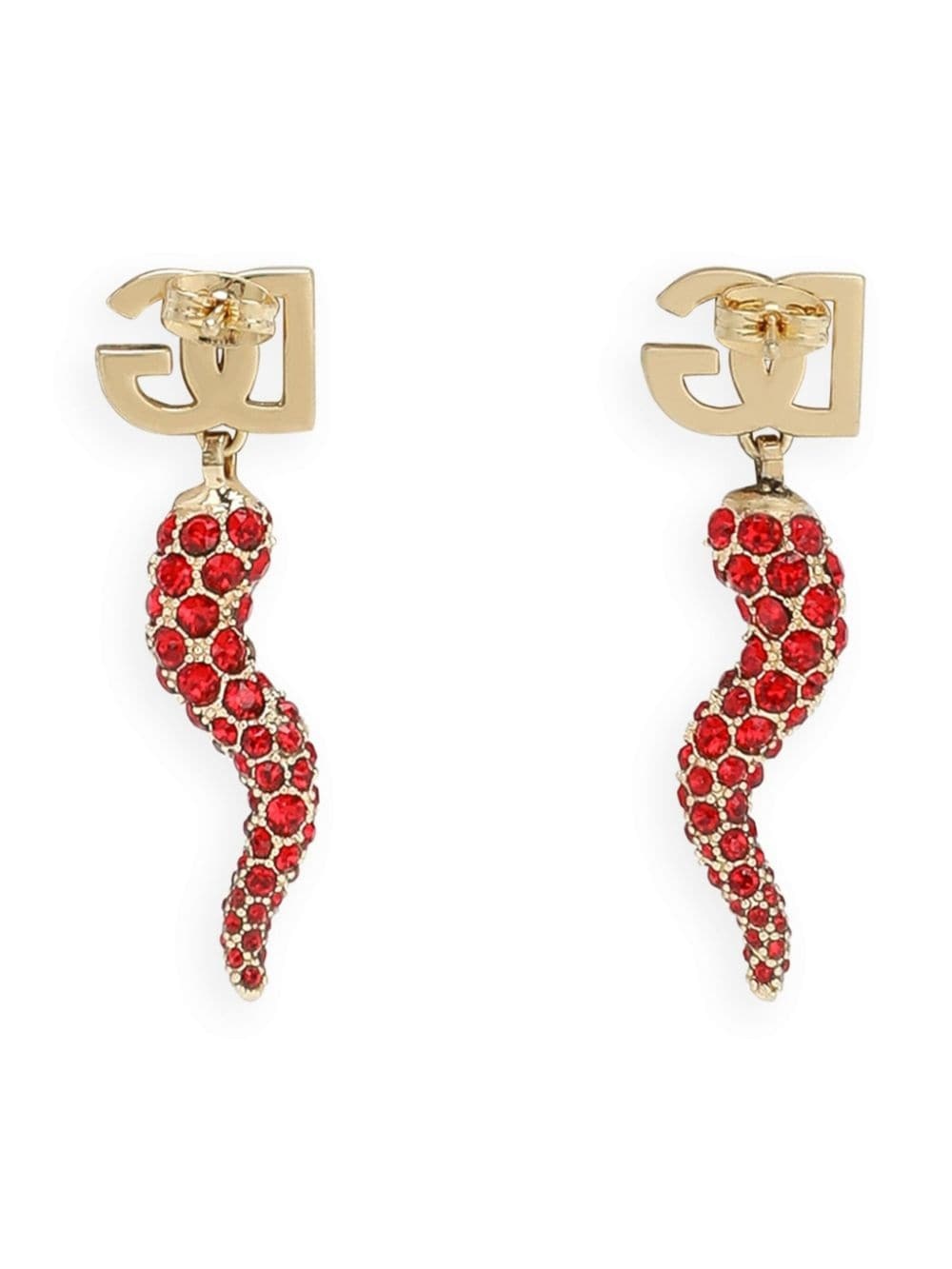 DG horn drop earrings - 2
