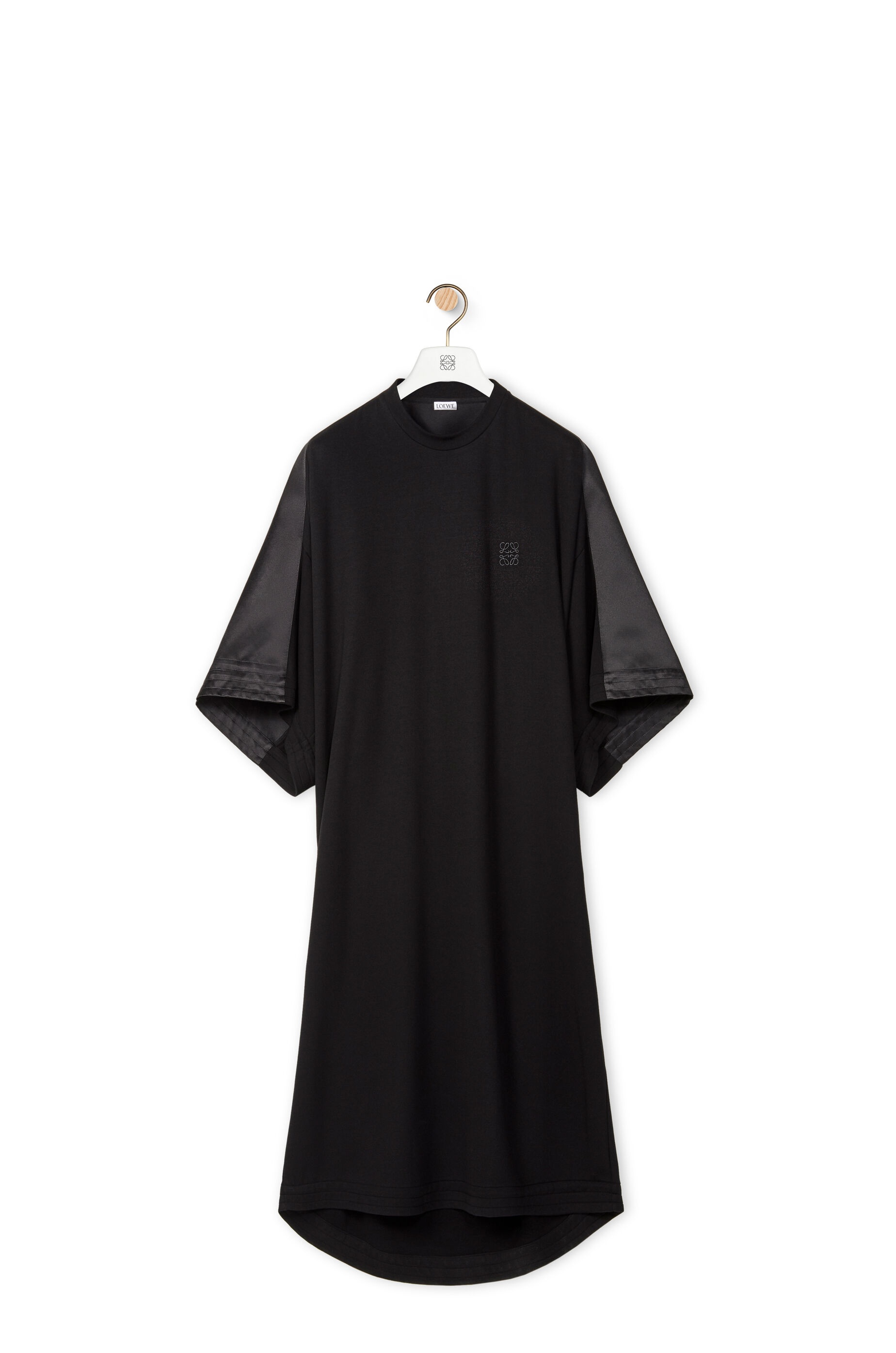 Tunic dress in silk and cotton - 1