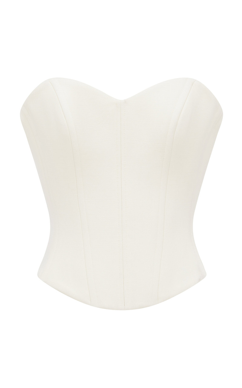 Wool Suiting Corset Top off-white - 1