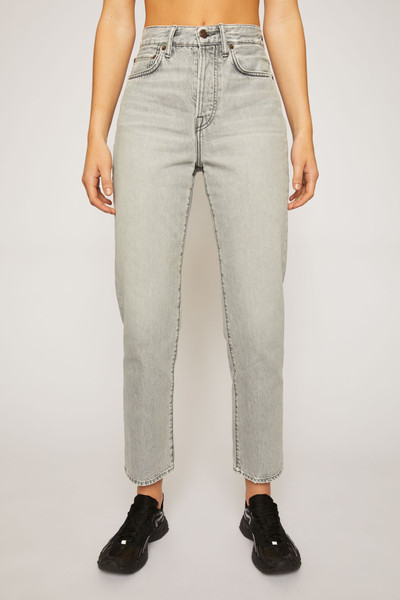 Acne Studios Cropped straight fit jeans stone grey outlook