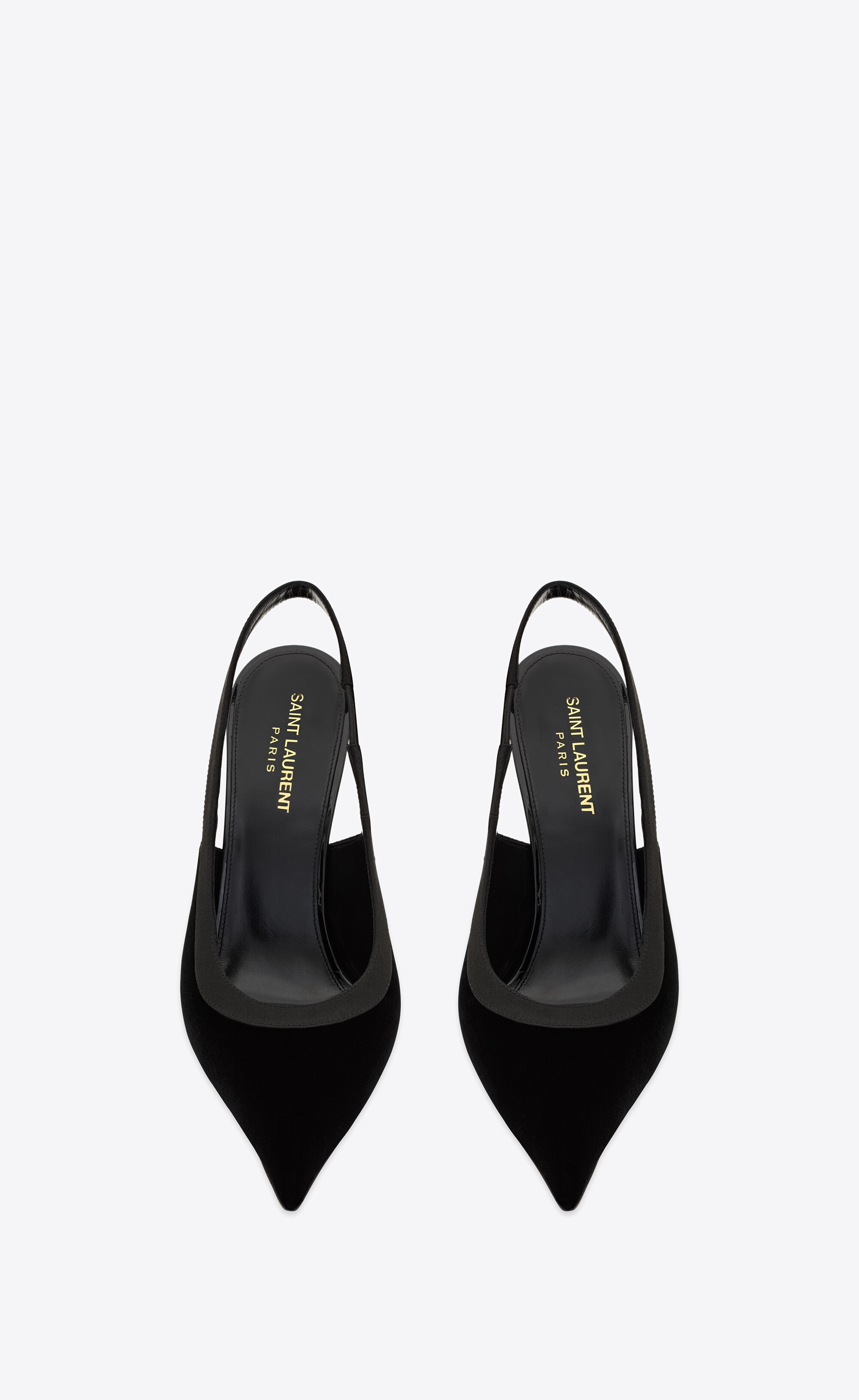 victoire slingback pumps in velvet - 2