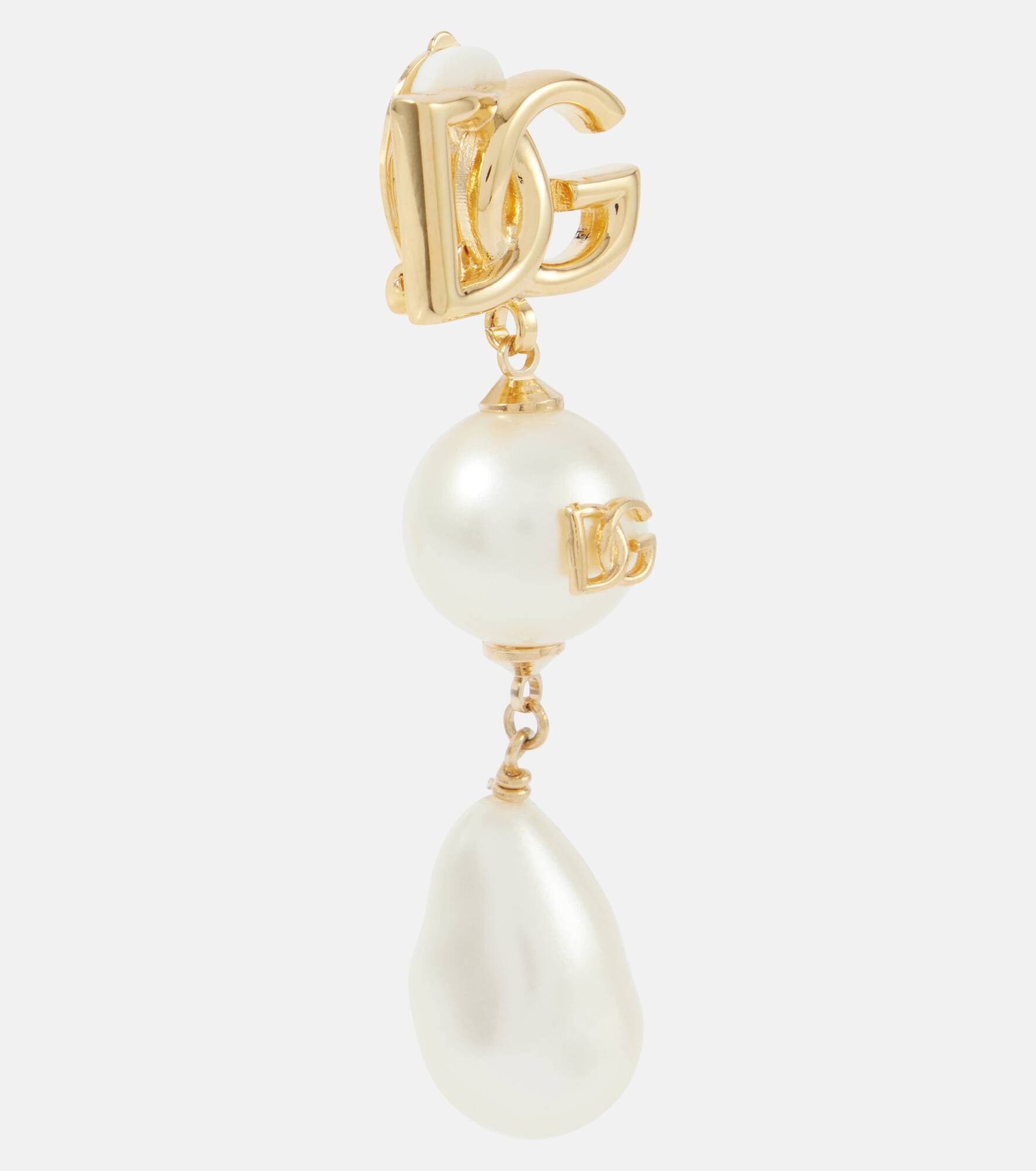 DG faux pearl earrings - 2