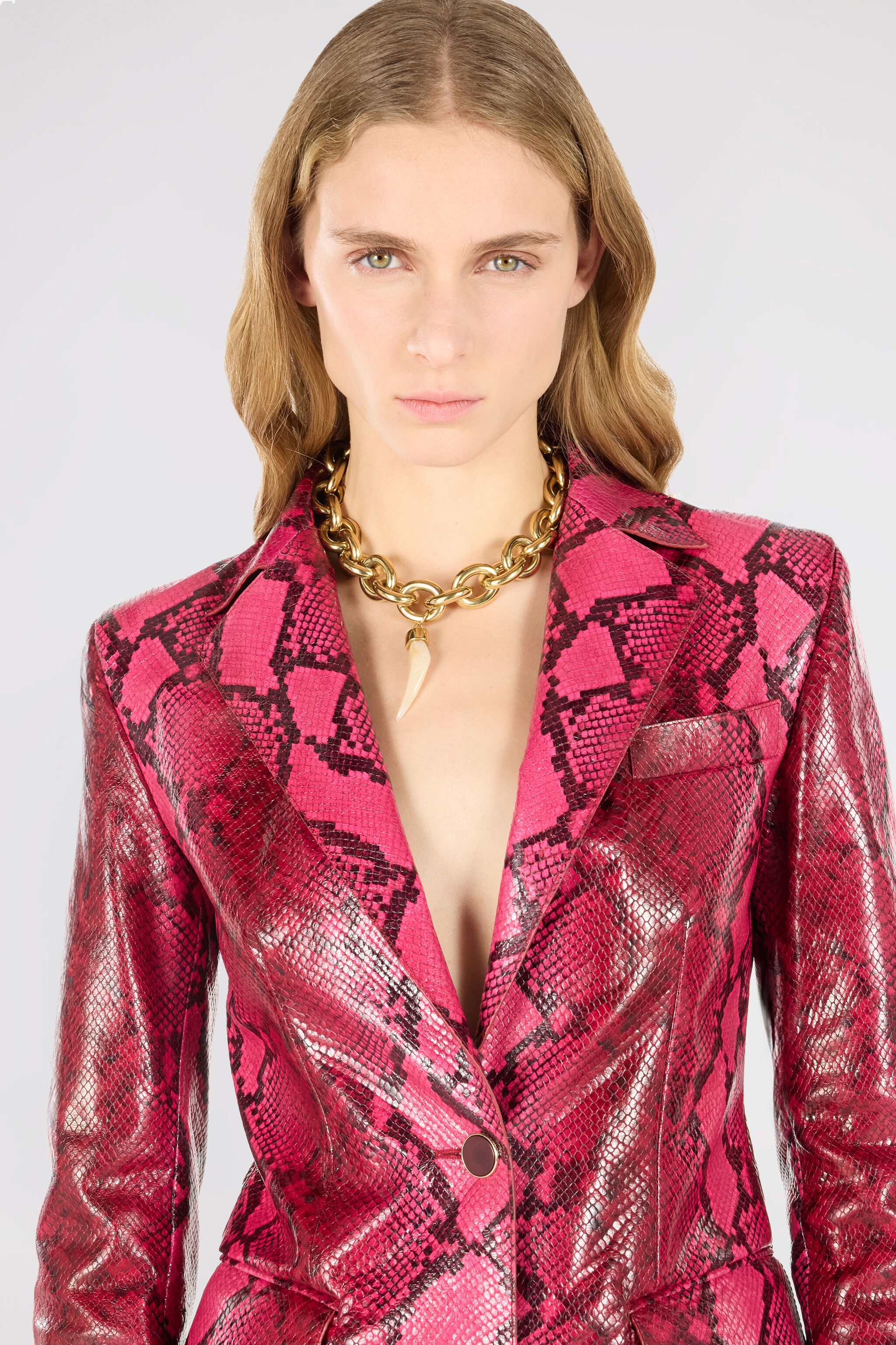 Shiny Python-Print Jacket - 6