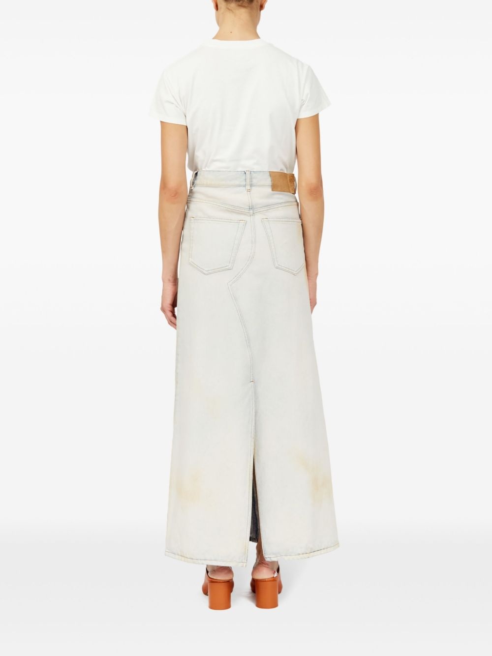 logo-patch midi skirt - 4