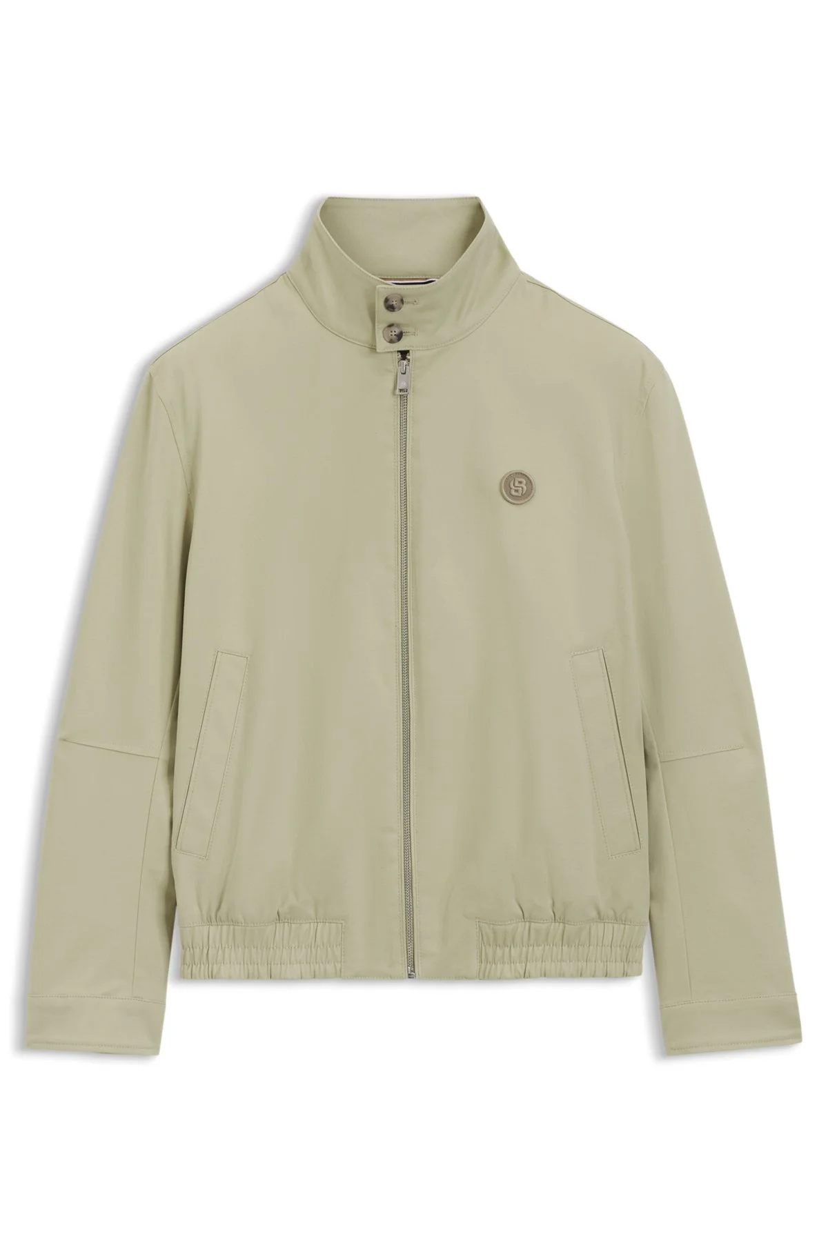 WATER-REPELLENT JACKET IN MERCERIZED STRETCH COTTON - 1