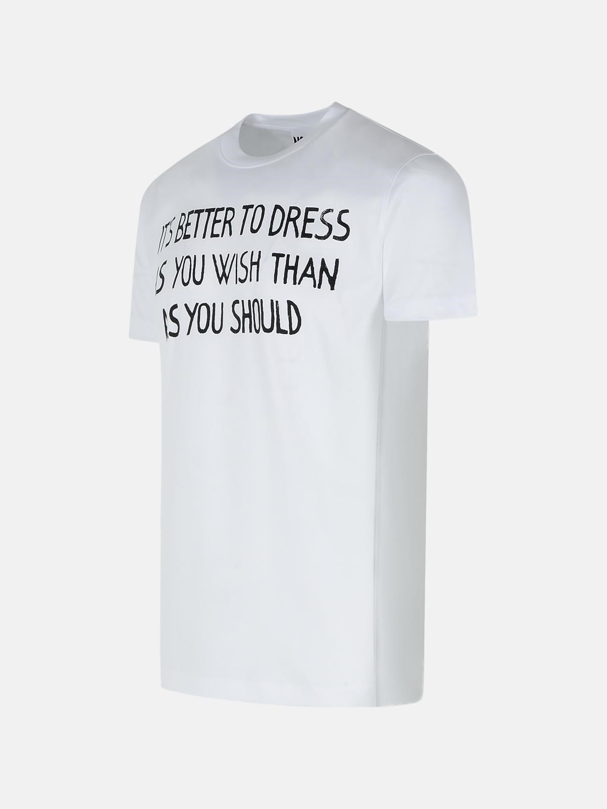 WHITE COTTON T-SHIRT - 2