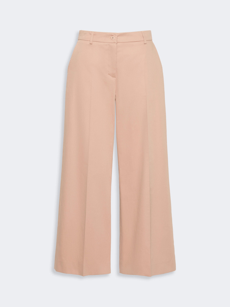 URIAL Cotton satin trousers - ANTIQUE ROSE 1