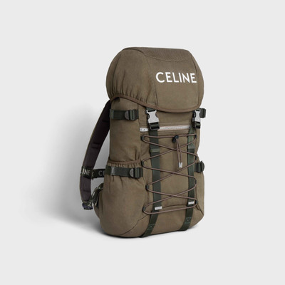 CELINE Trecking Backpack in Cotton gabardine with Celine Print outlook