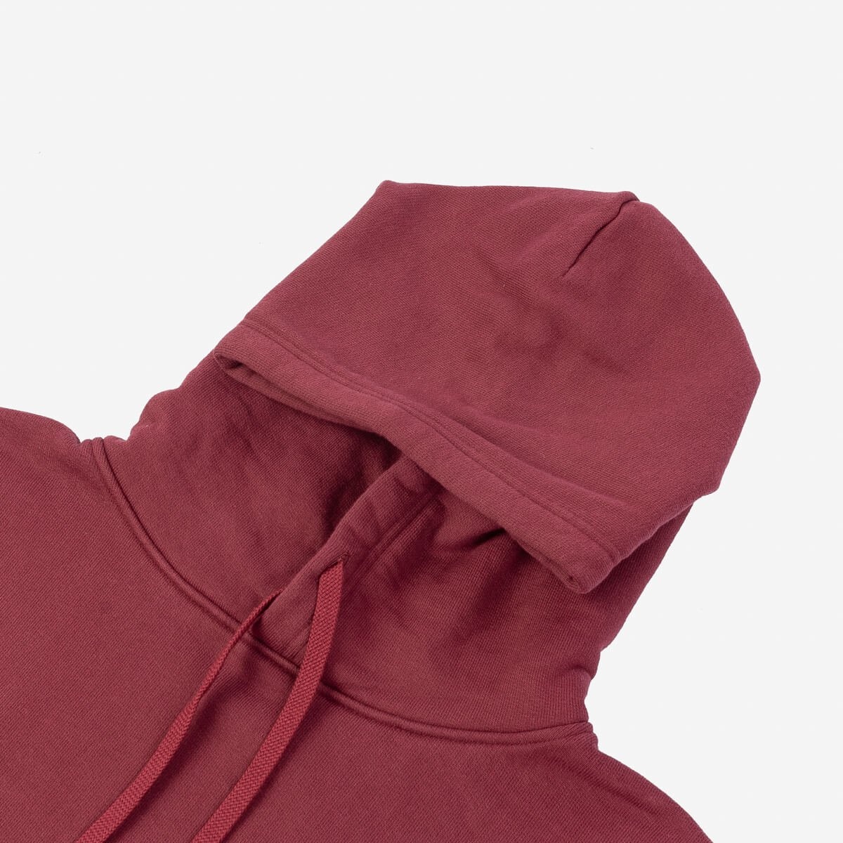 IHSW-59-BUR Printed 14oz Ultra Heavyweight Loopwheel Cotton Hoodie - Burgundy - 6