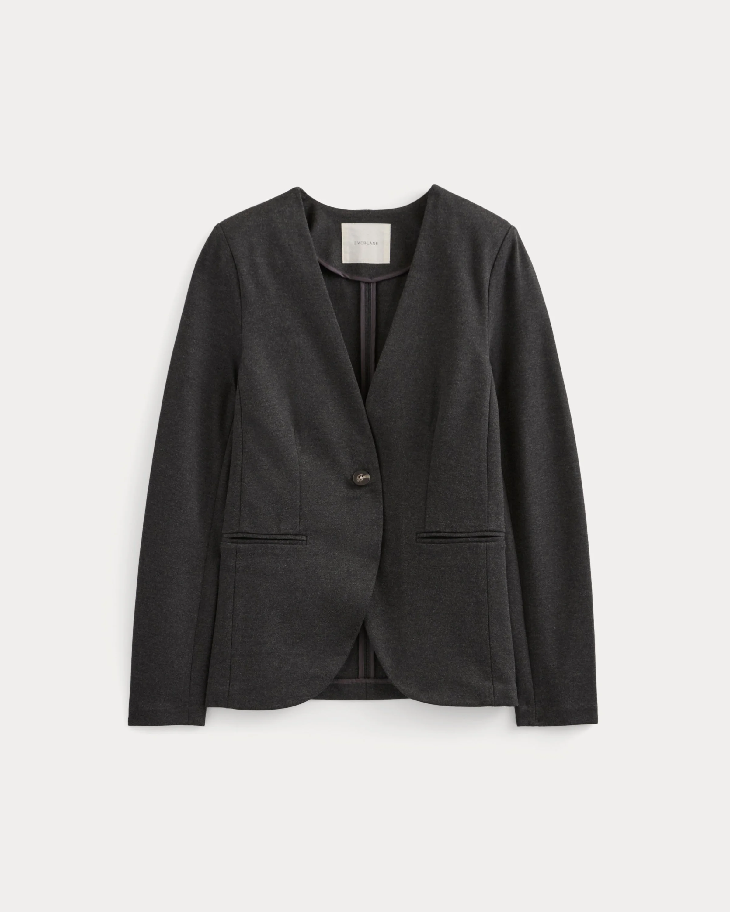 COLLARLESS PONTE BLAZER - 1