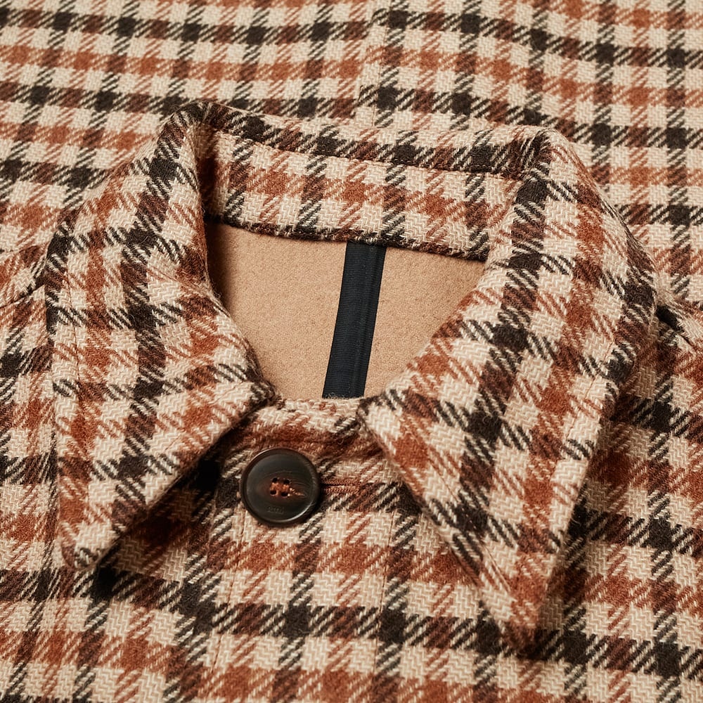 AMI Wool Check Overcoat - 2