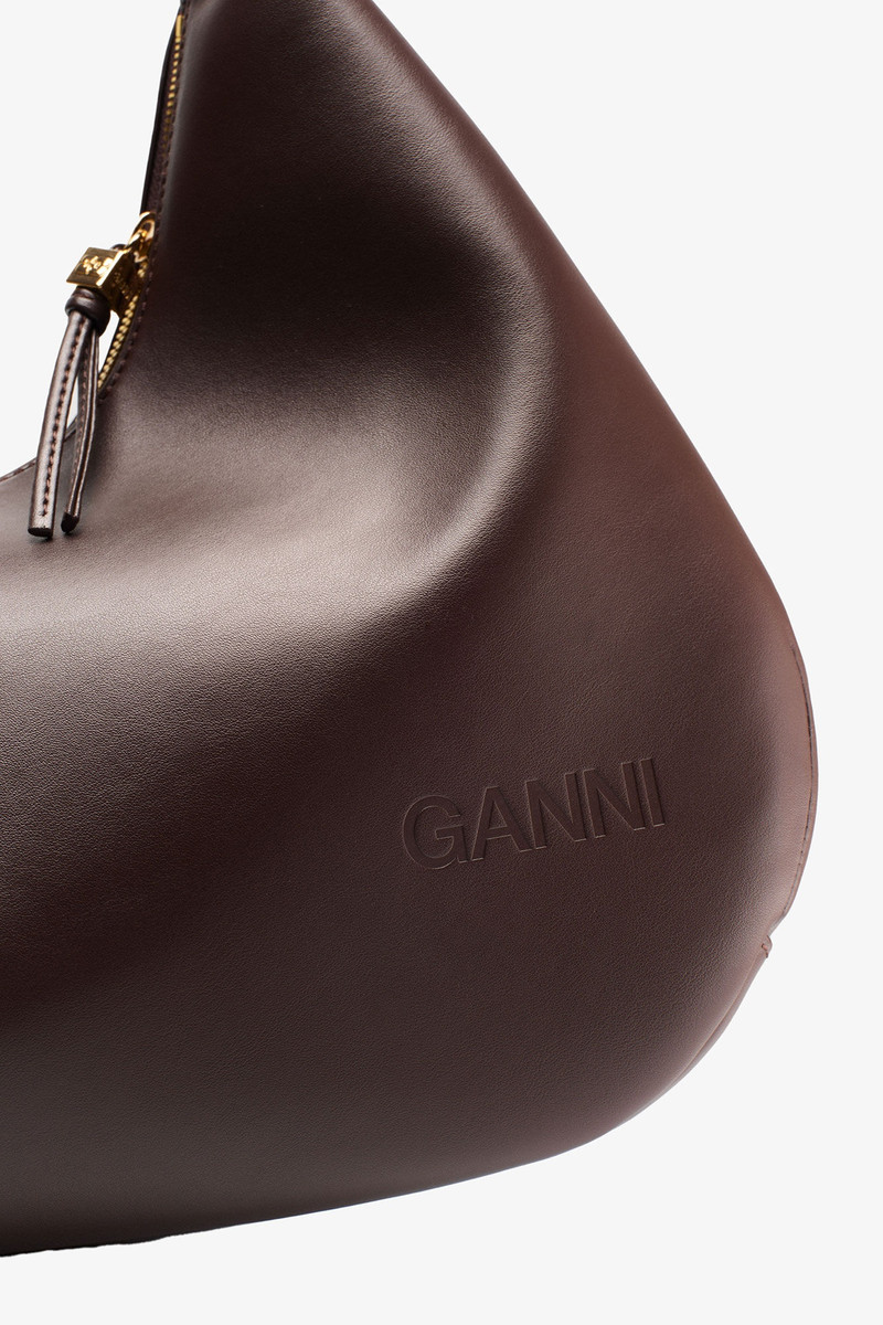 GANNI BROWN MEDIUM HOBO BAG outlook