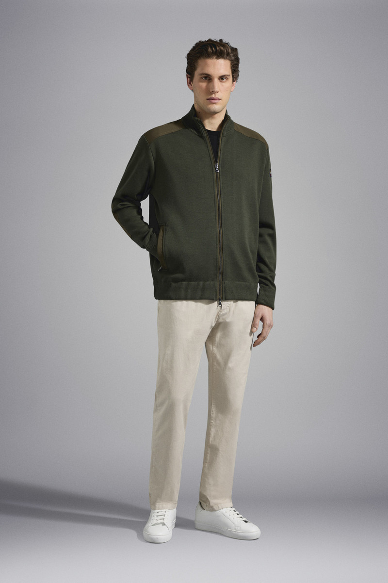 Paul & Shark WOOL FULL ZIP SWEATER WITH ICONIC BADGE outlook