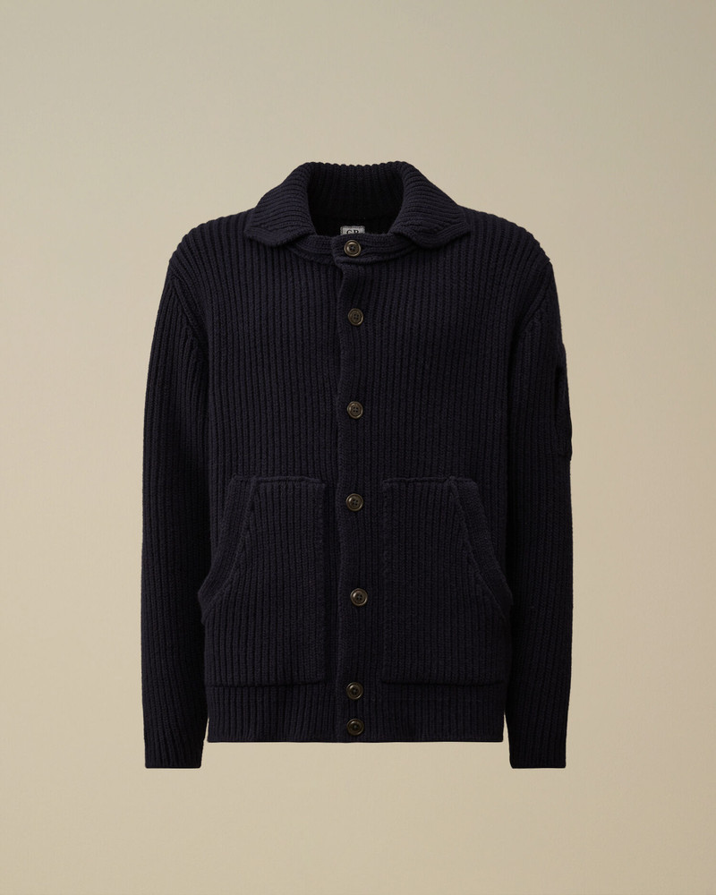 Lambswool GRS Button Cardigan 1