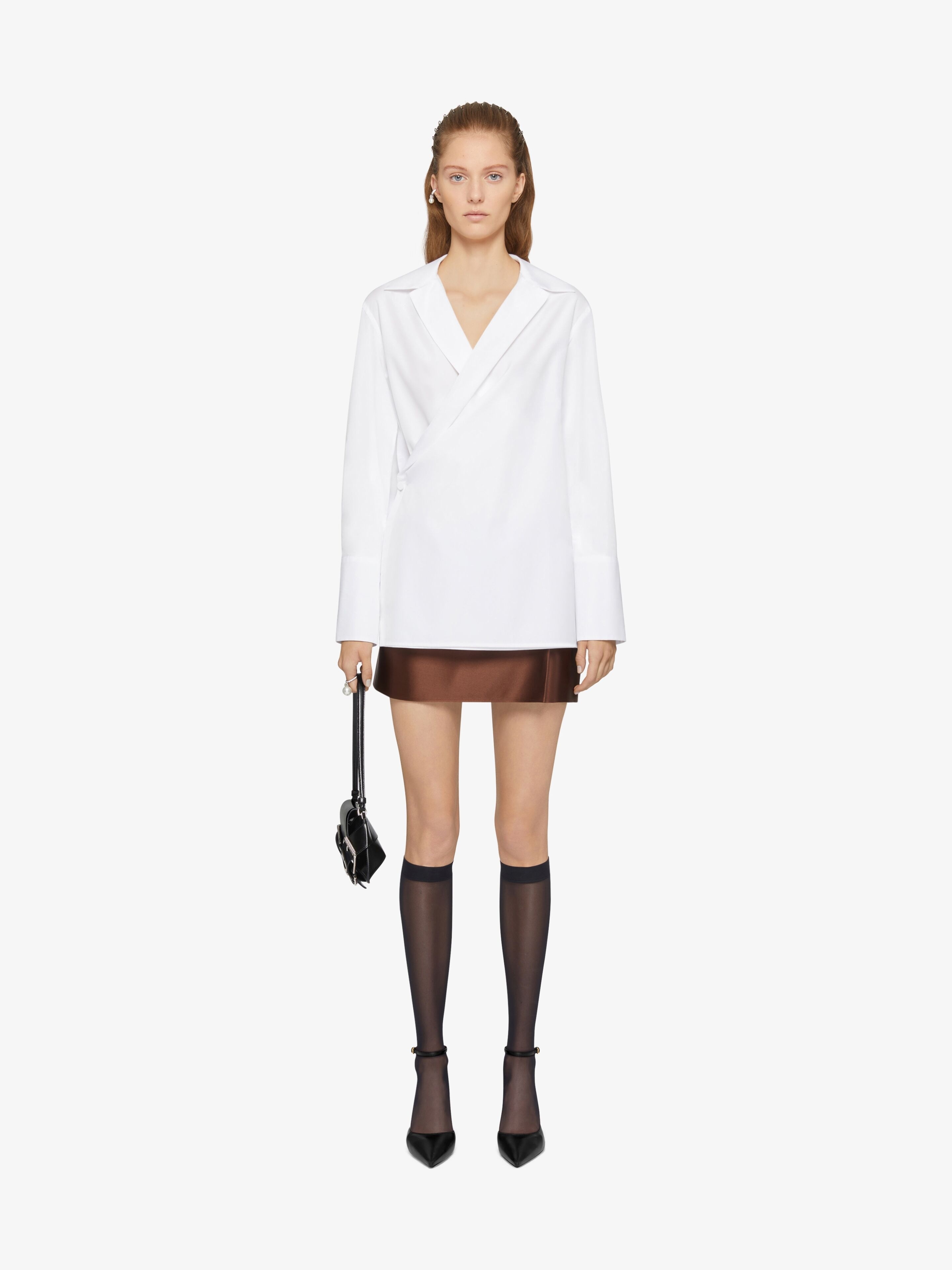 WRAP SHIRT IN POPLIN - 2