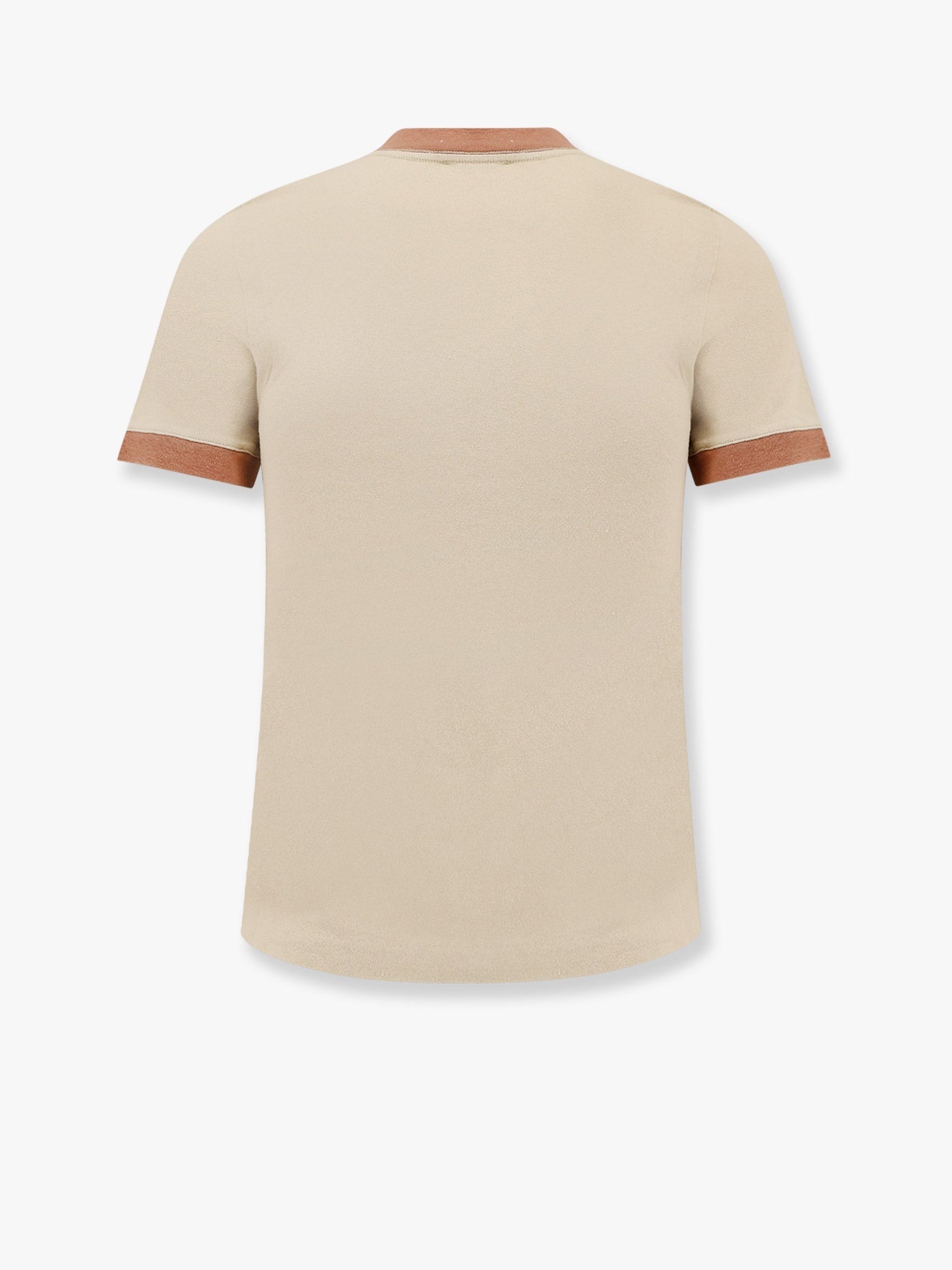 CHLOE' - Chloe' Cotton T-Shirt With Contrasting Profiles - 4