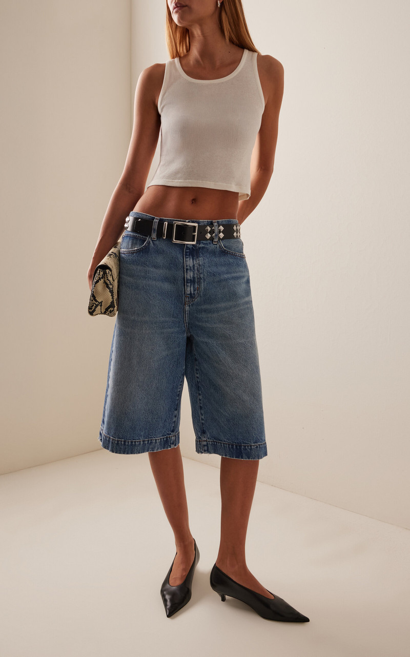 FRAME x Amelia Gray The Jort medium wash outlook