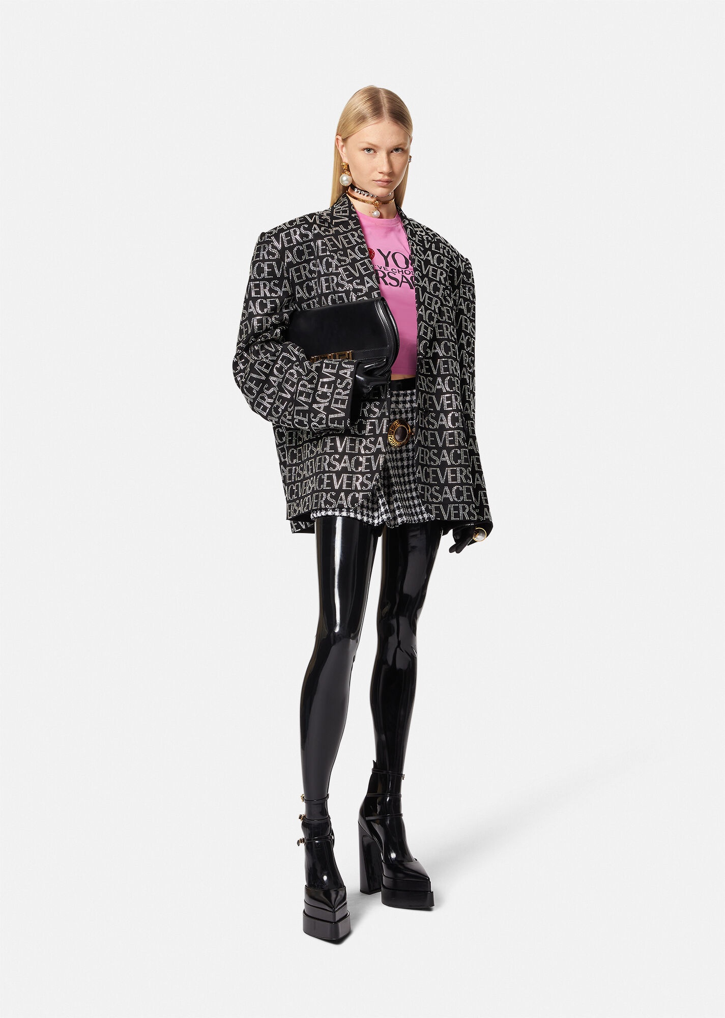 Crystal Versace Allover Blazer - 2