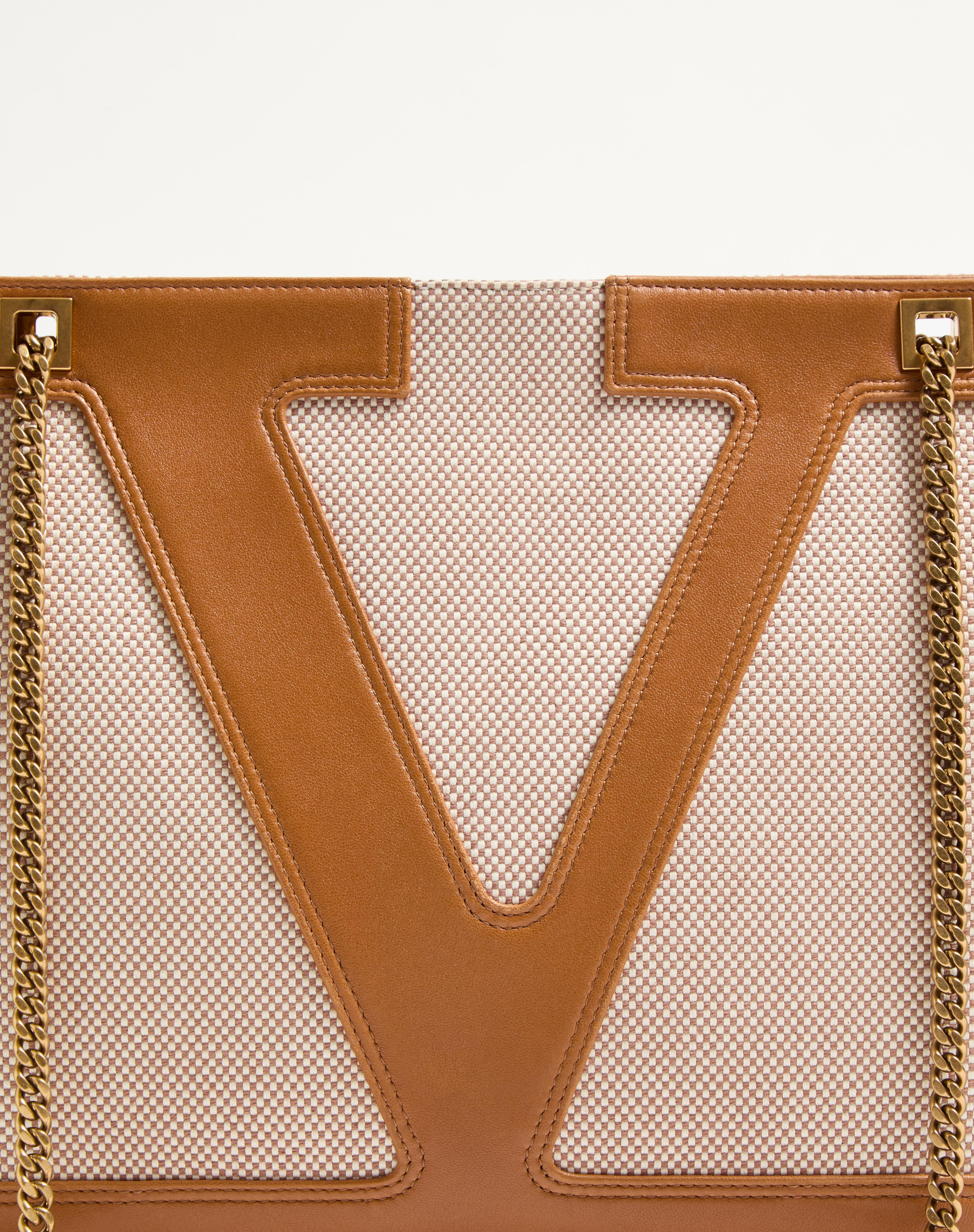 VALENTINO GARAVANI VIVA SUPERSTAR MEDIUM CANVAS SHOPPING BAG - 8