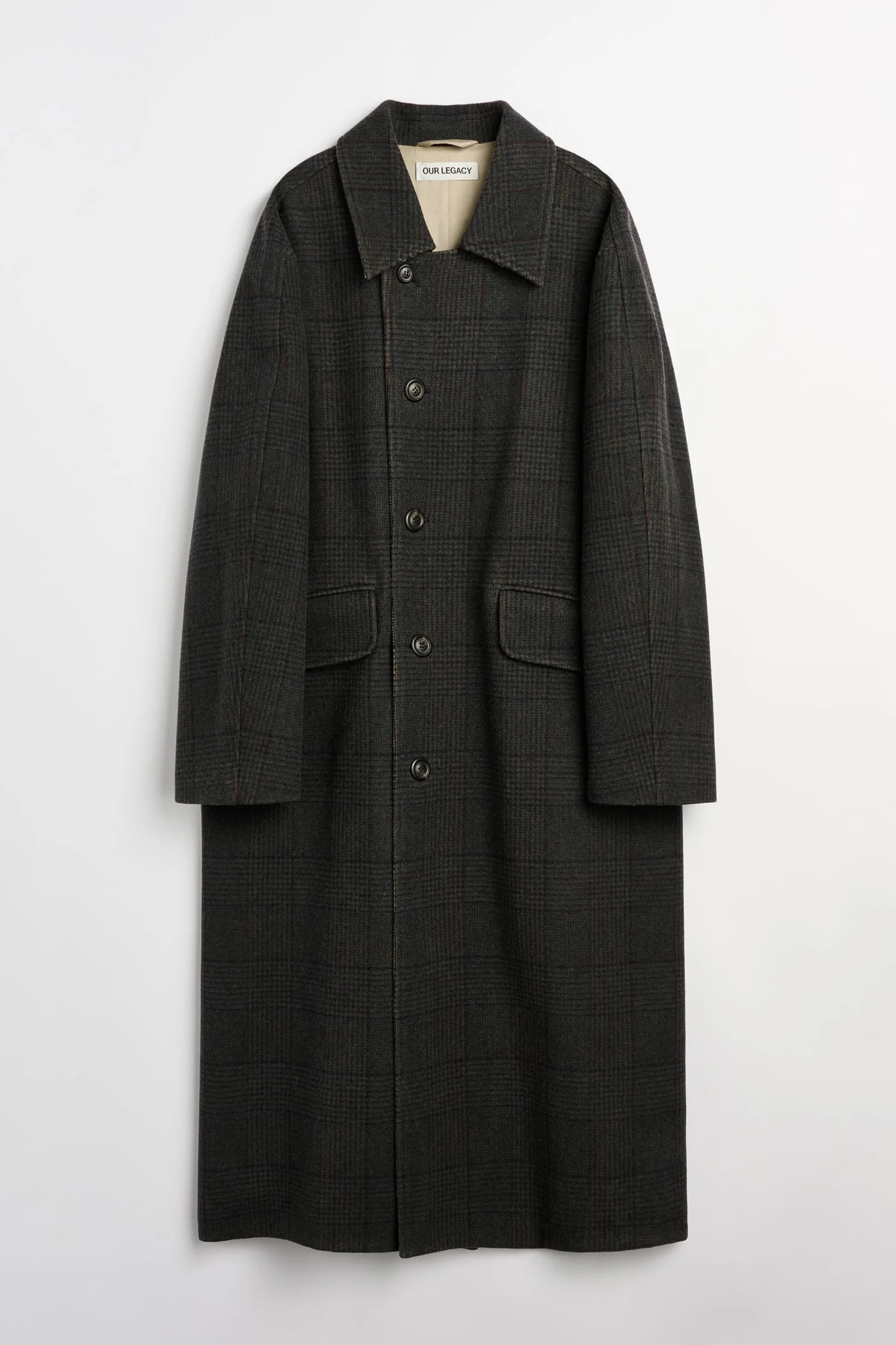 Collapse Carcoat Bishop Check Tempered Wool - 1