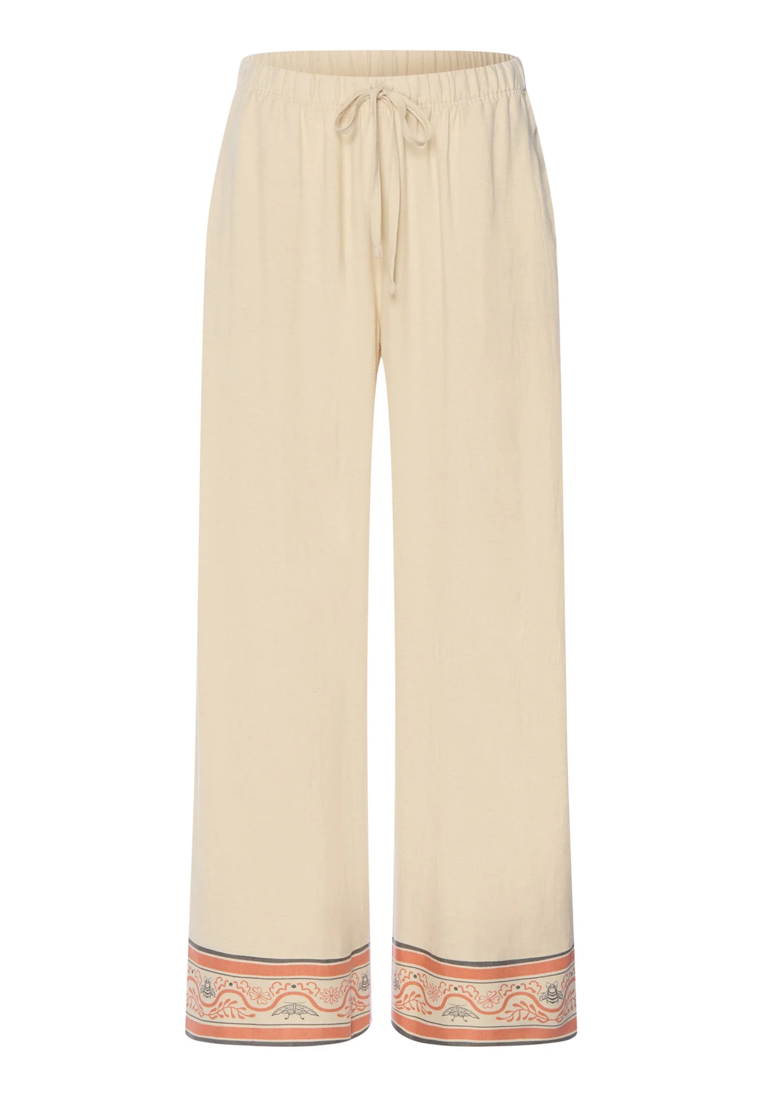 Urban Casuals Linen Blend Woven Cropped Pant - 1